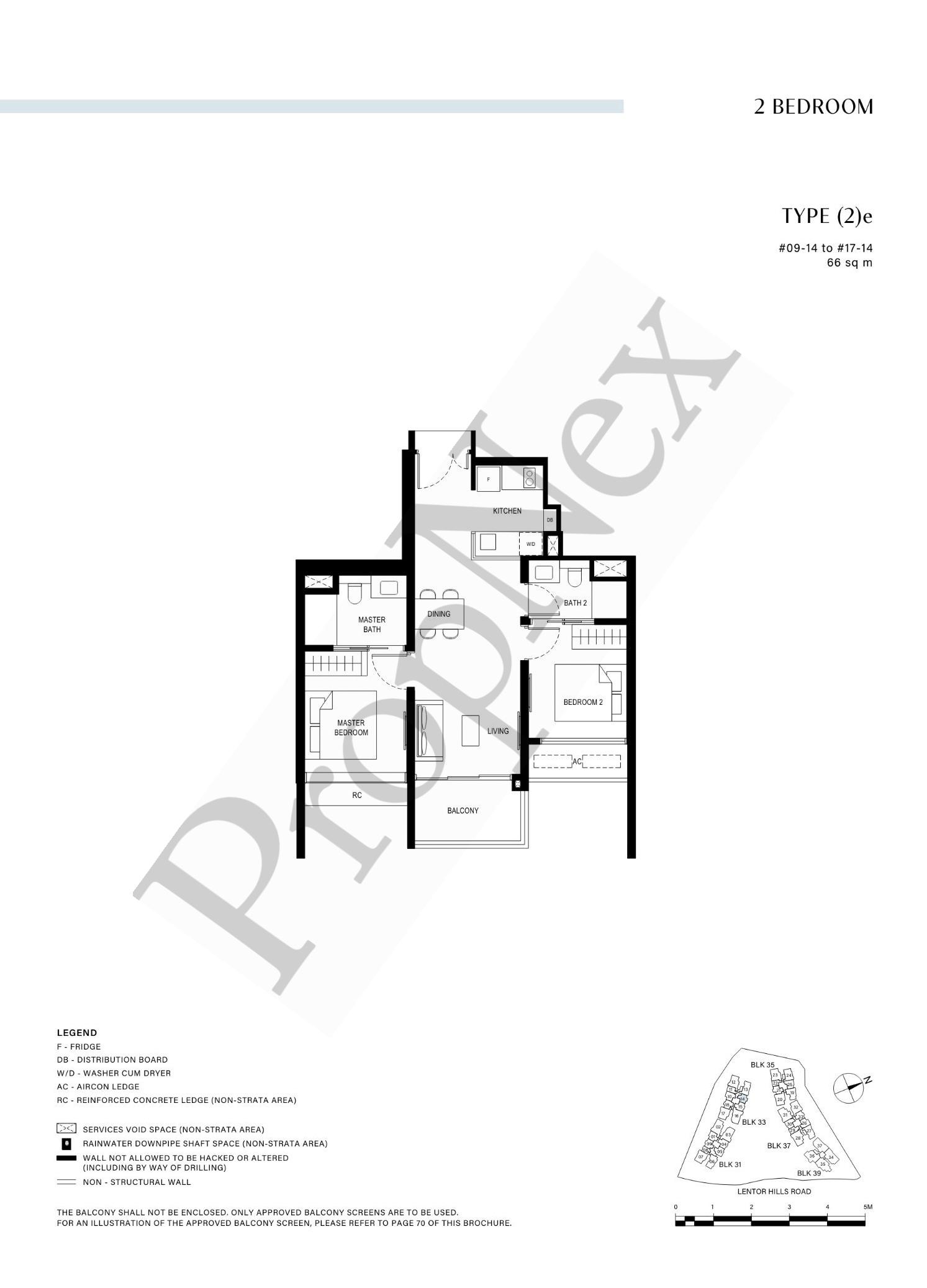 2 Bedroom (2)e floor plan