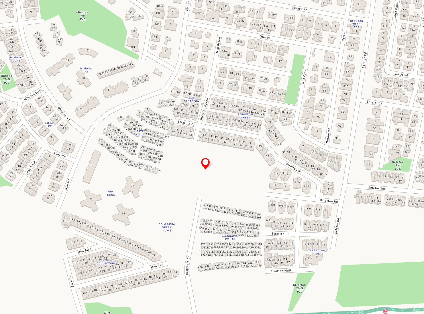 BELGRAVIA ACE – published location map