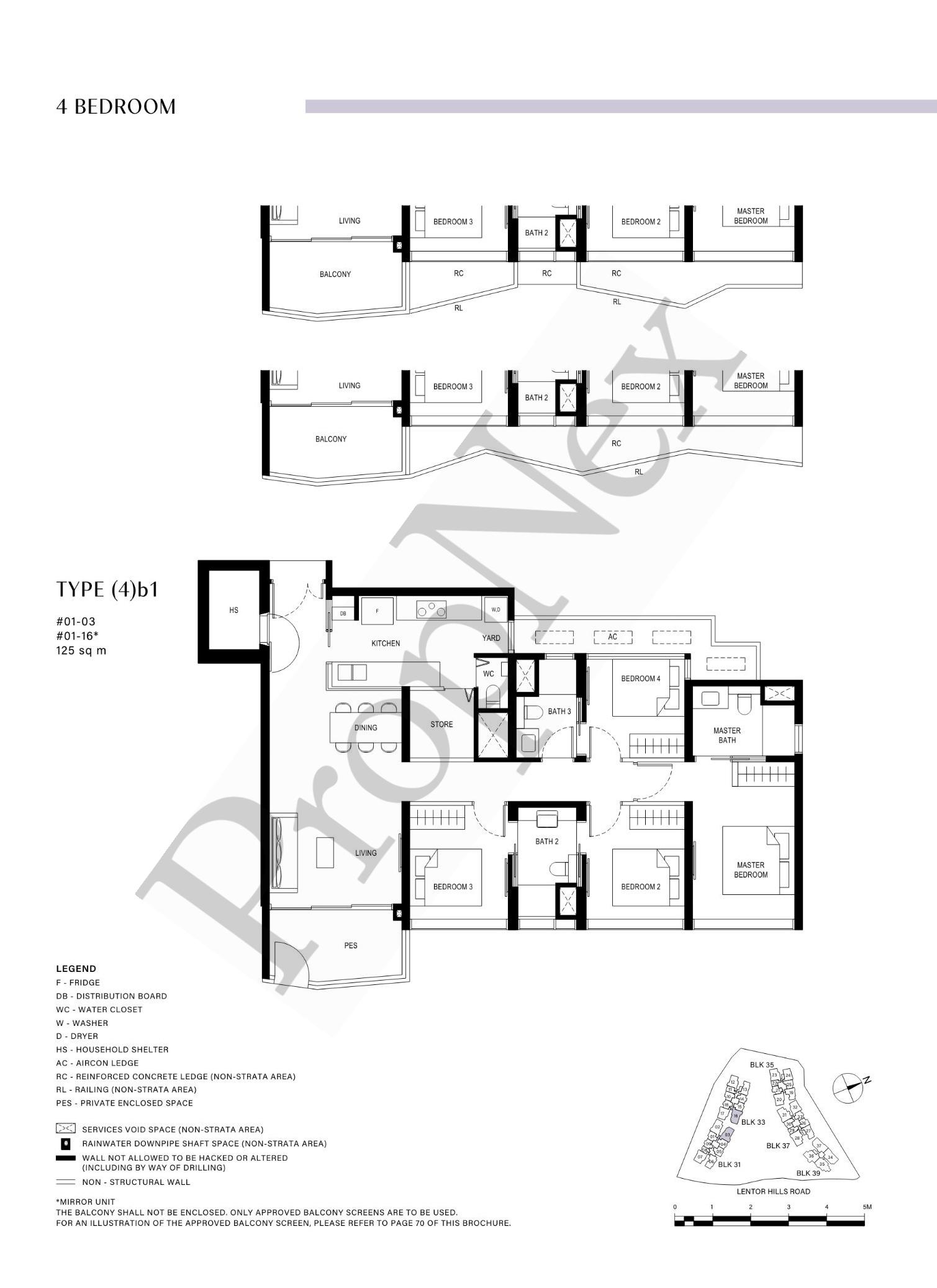 4 Bedroom (4)b1 floor plan