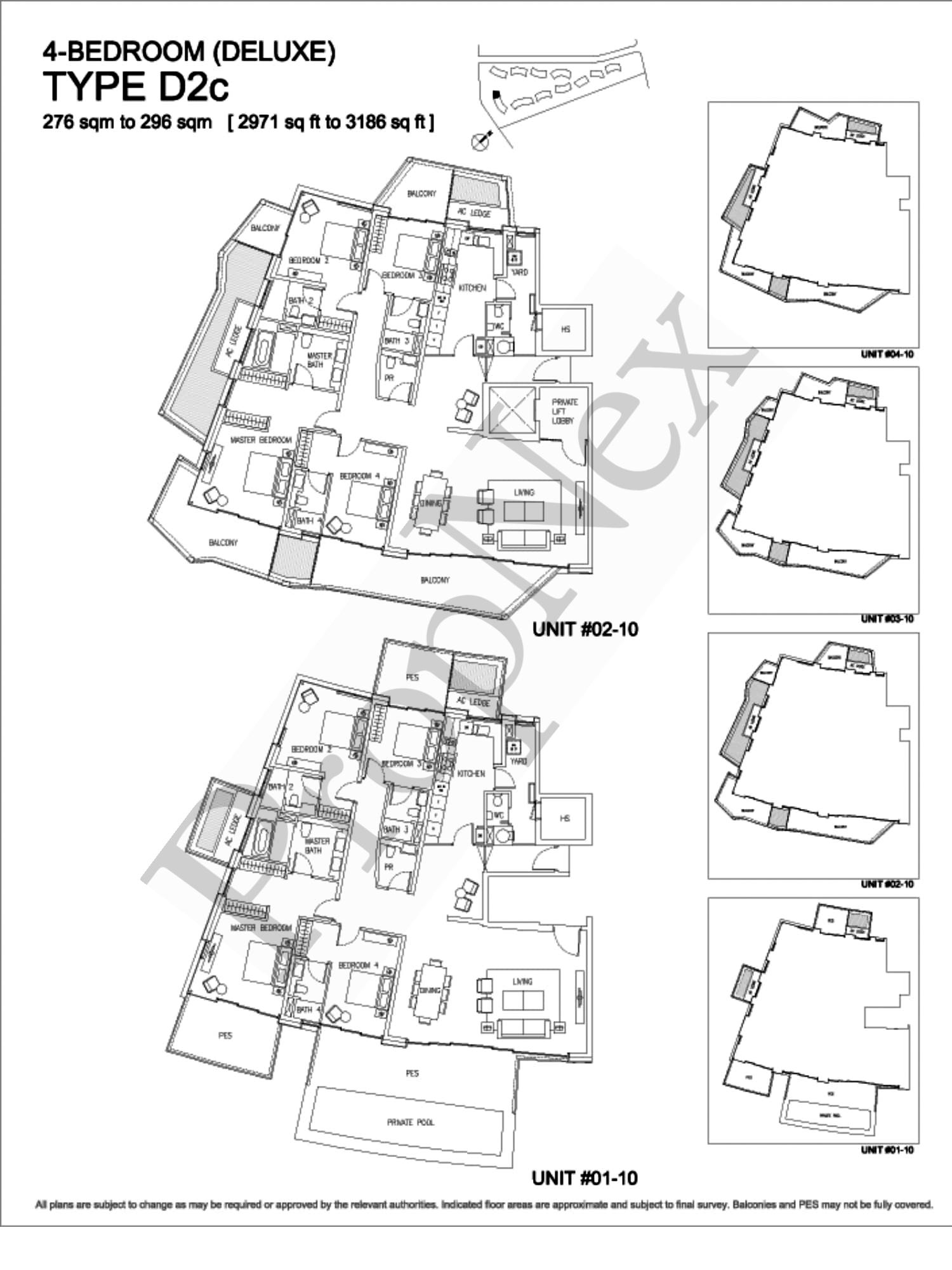 Corals at Keppel Bay – 4-BEDROOM D2c - 2971sqft