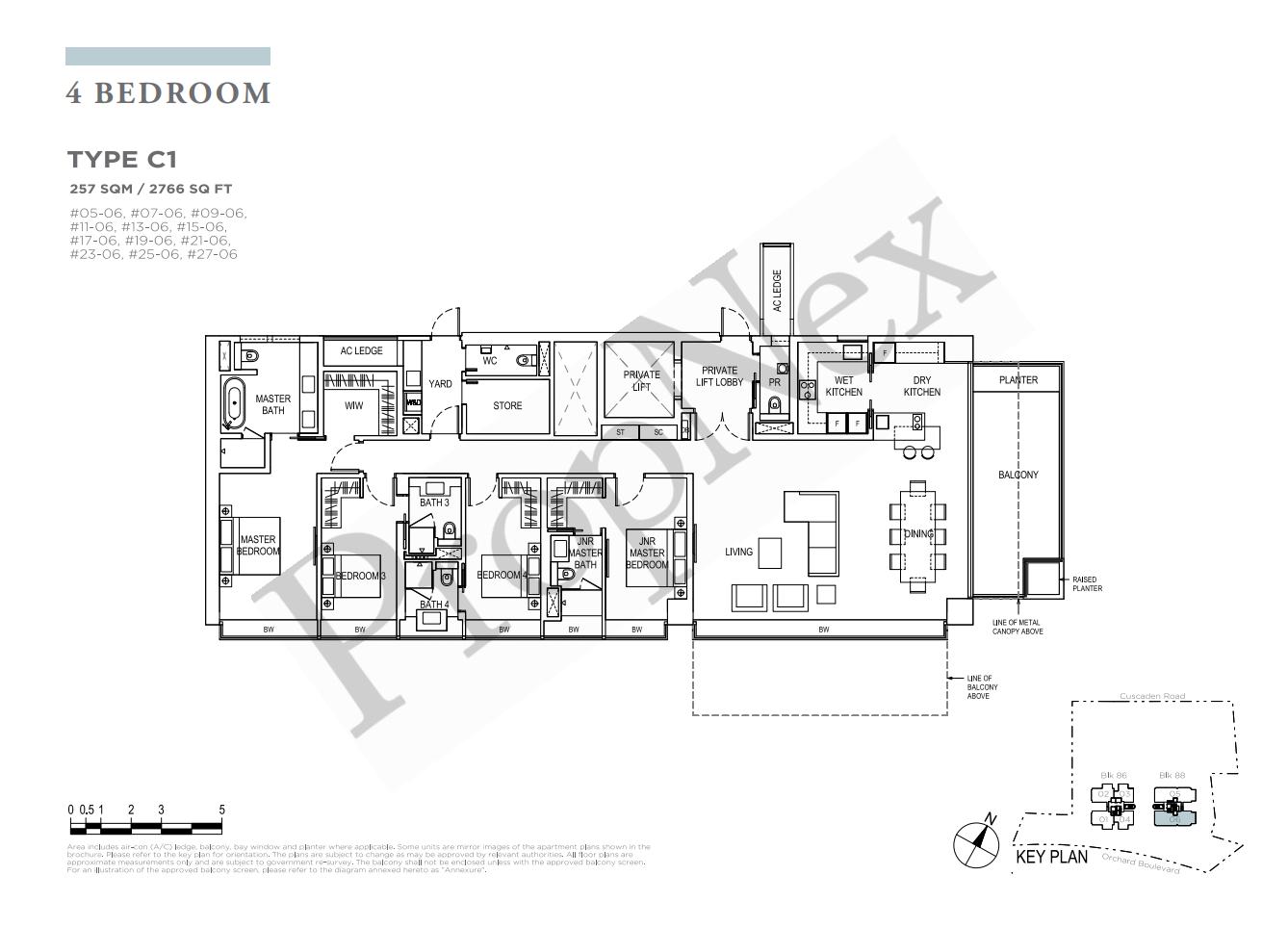 4 Bedroom C1 floor plan