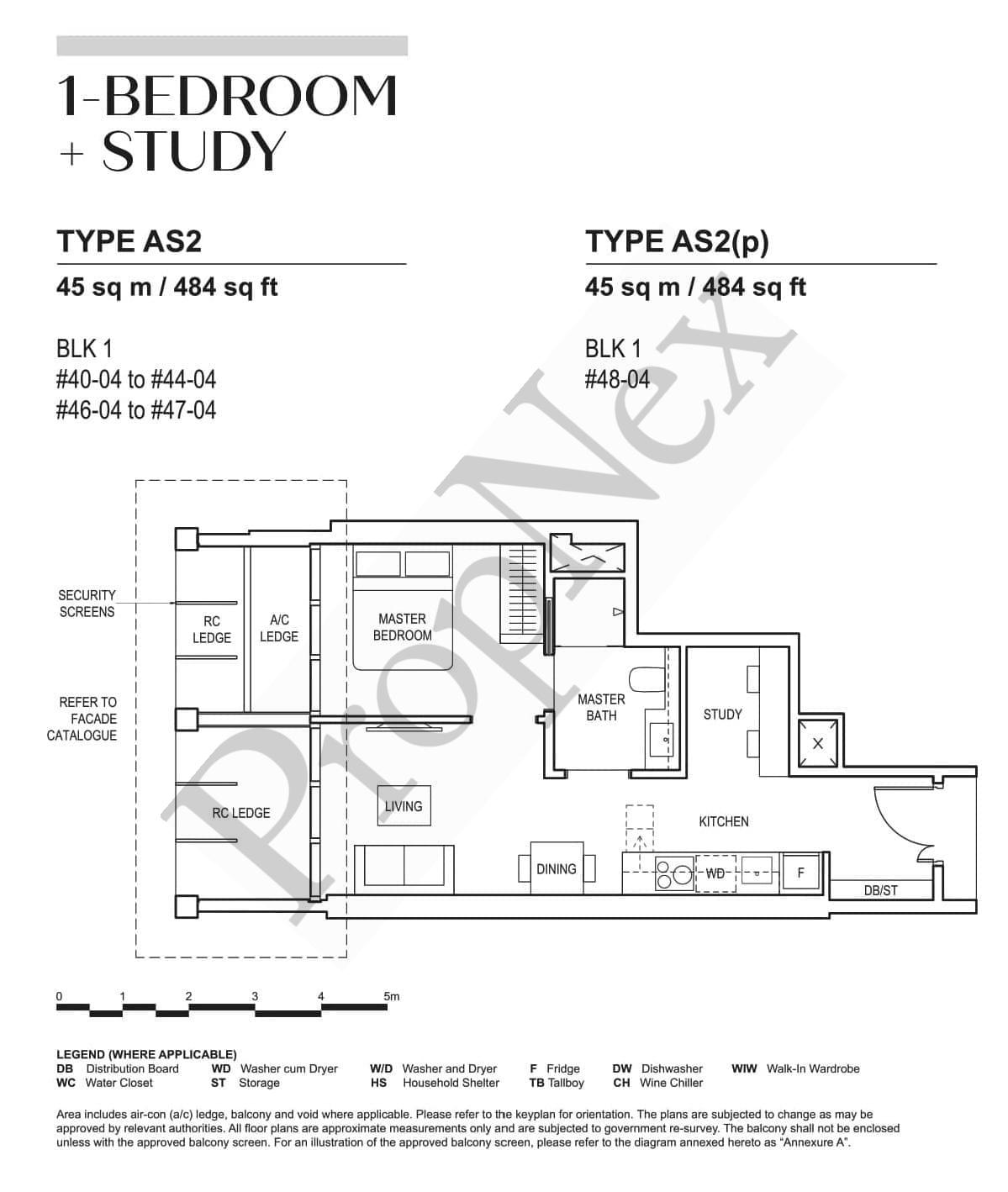 CanningHill Piers – 1-BEDROOM + STUDY AS2(p)