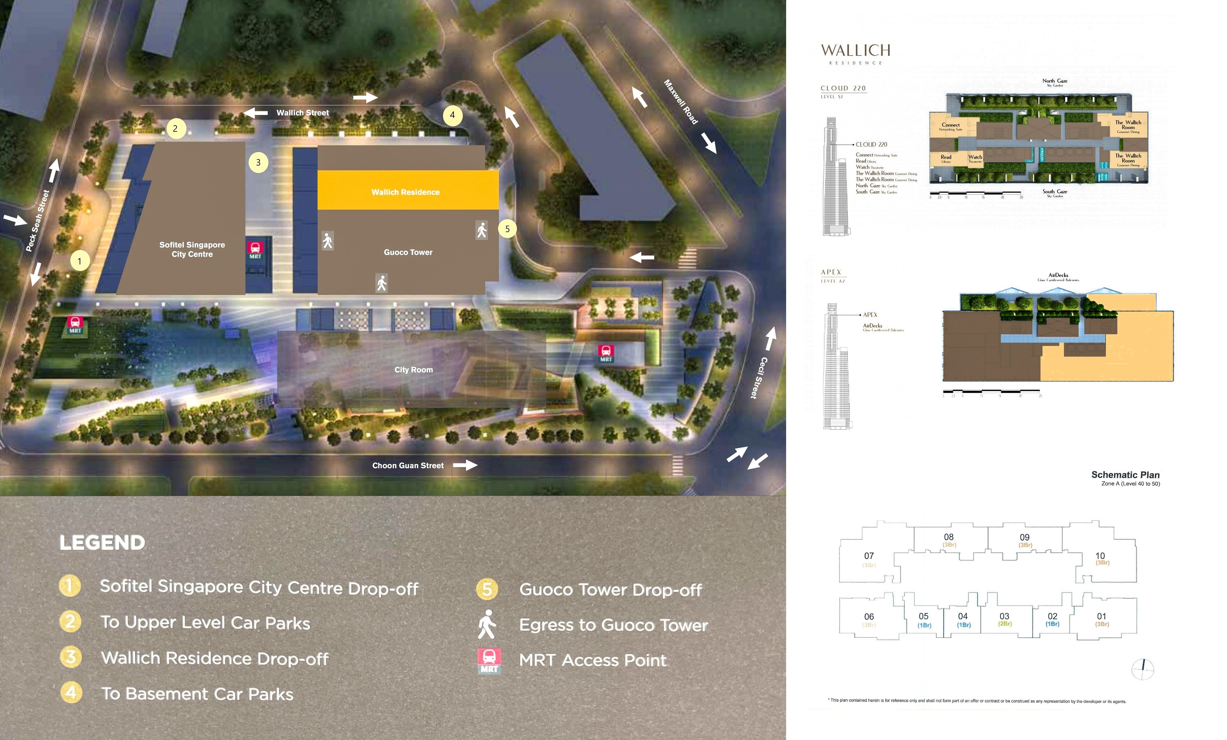 Wallich Residence site plan