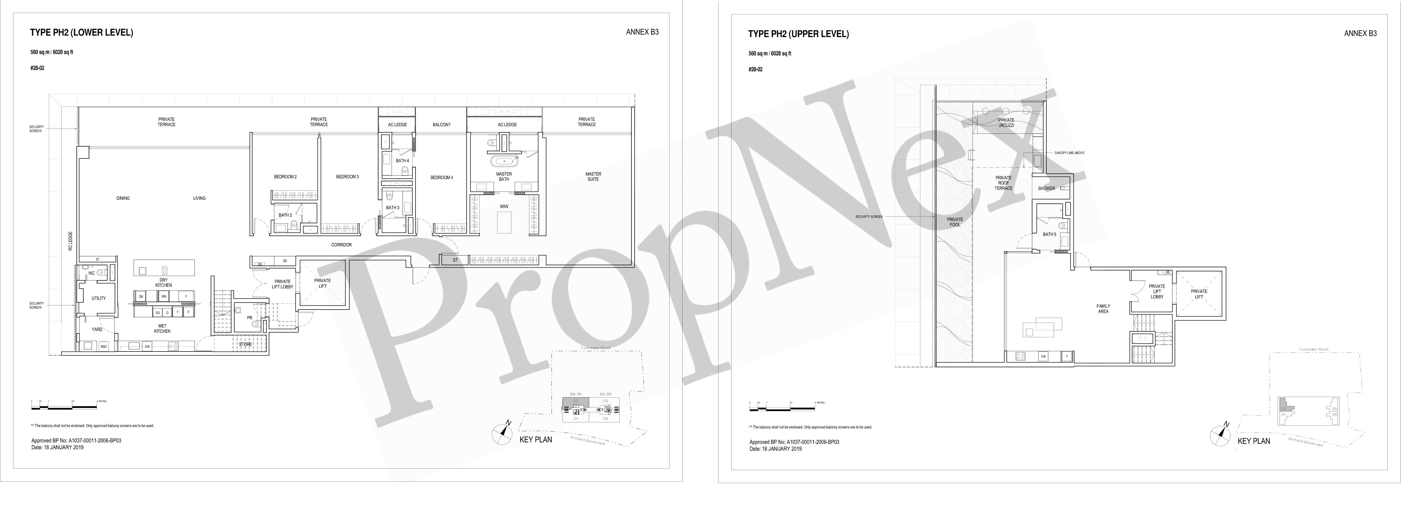 Penthouse PH2 floor plan