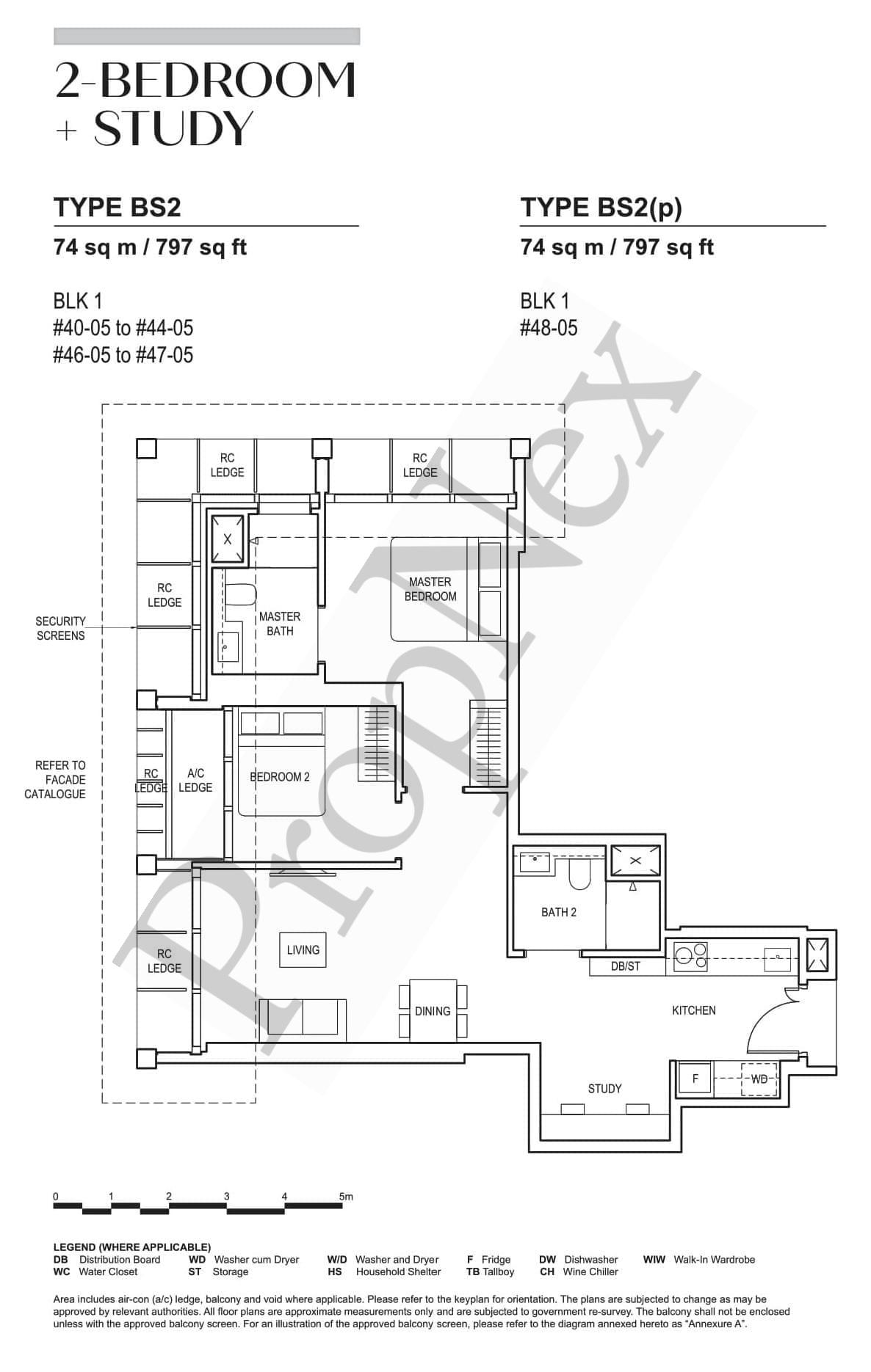 CanningHill Piers – 2-BEDROOM + STUDY BS2(p)