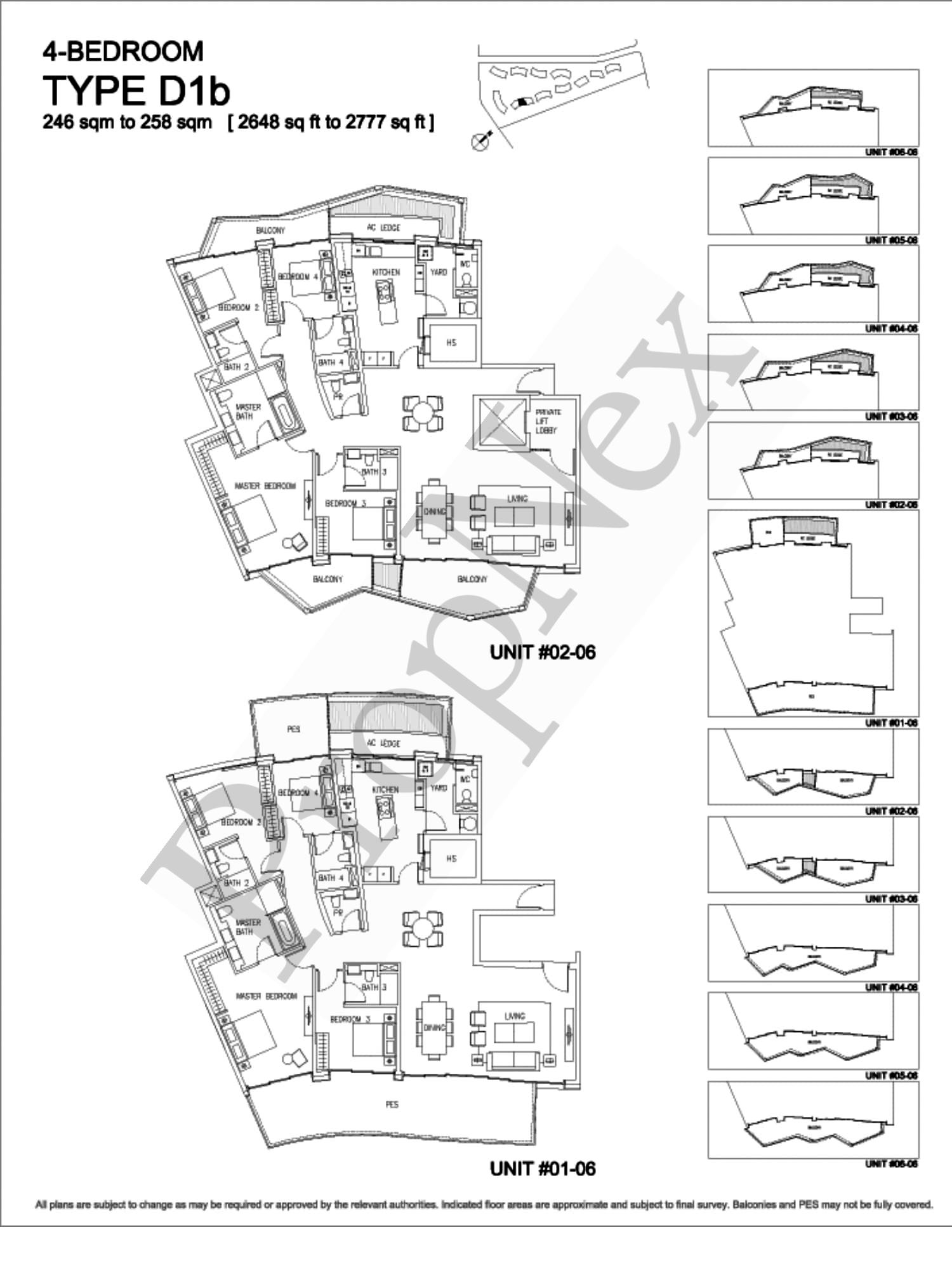 Corals at Keppel Bay – 4-BEDROOM D1b - 2777sqft