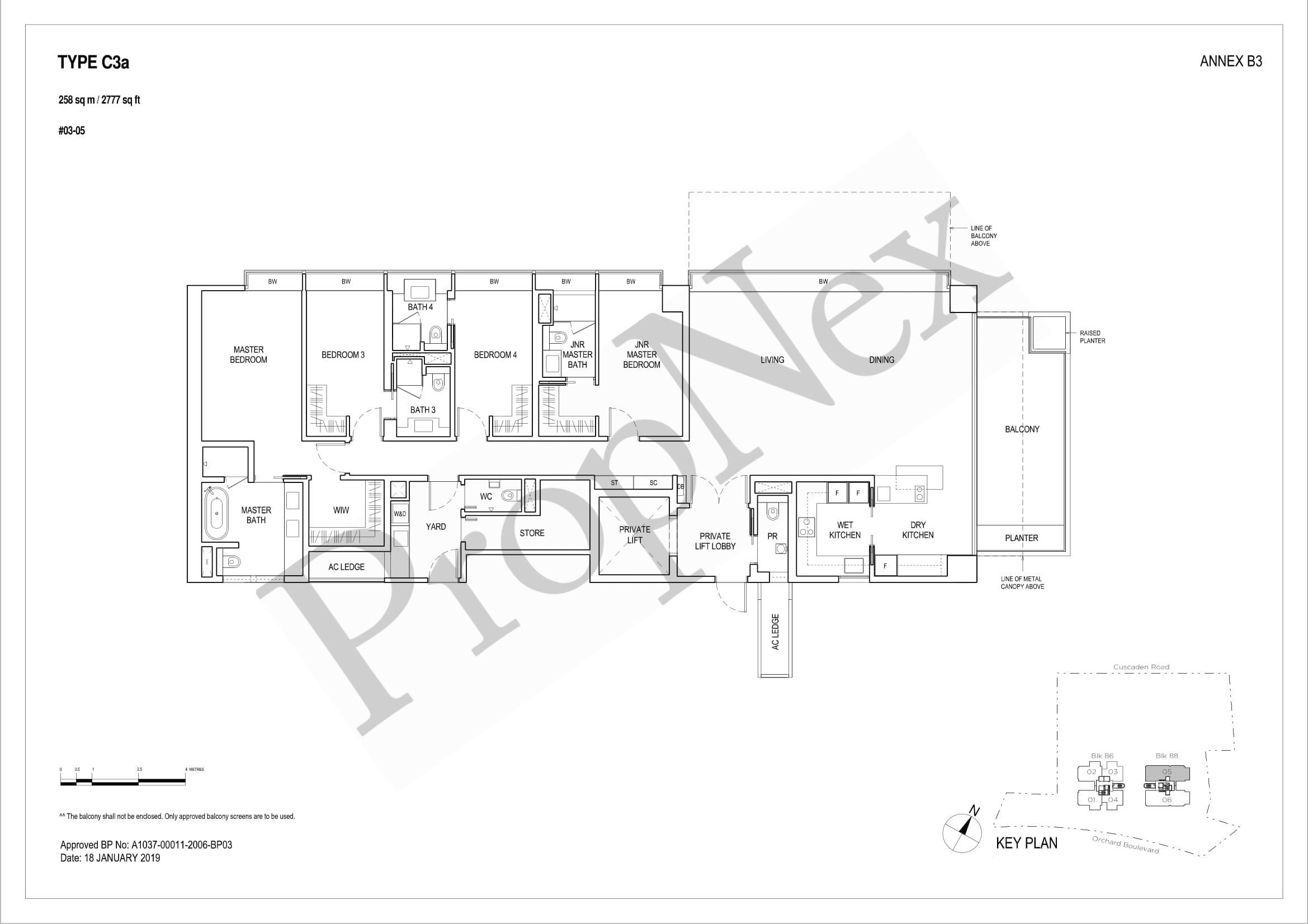 4 Bedroom C3a floor plan
