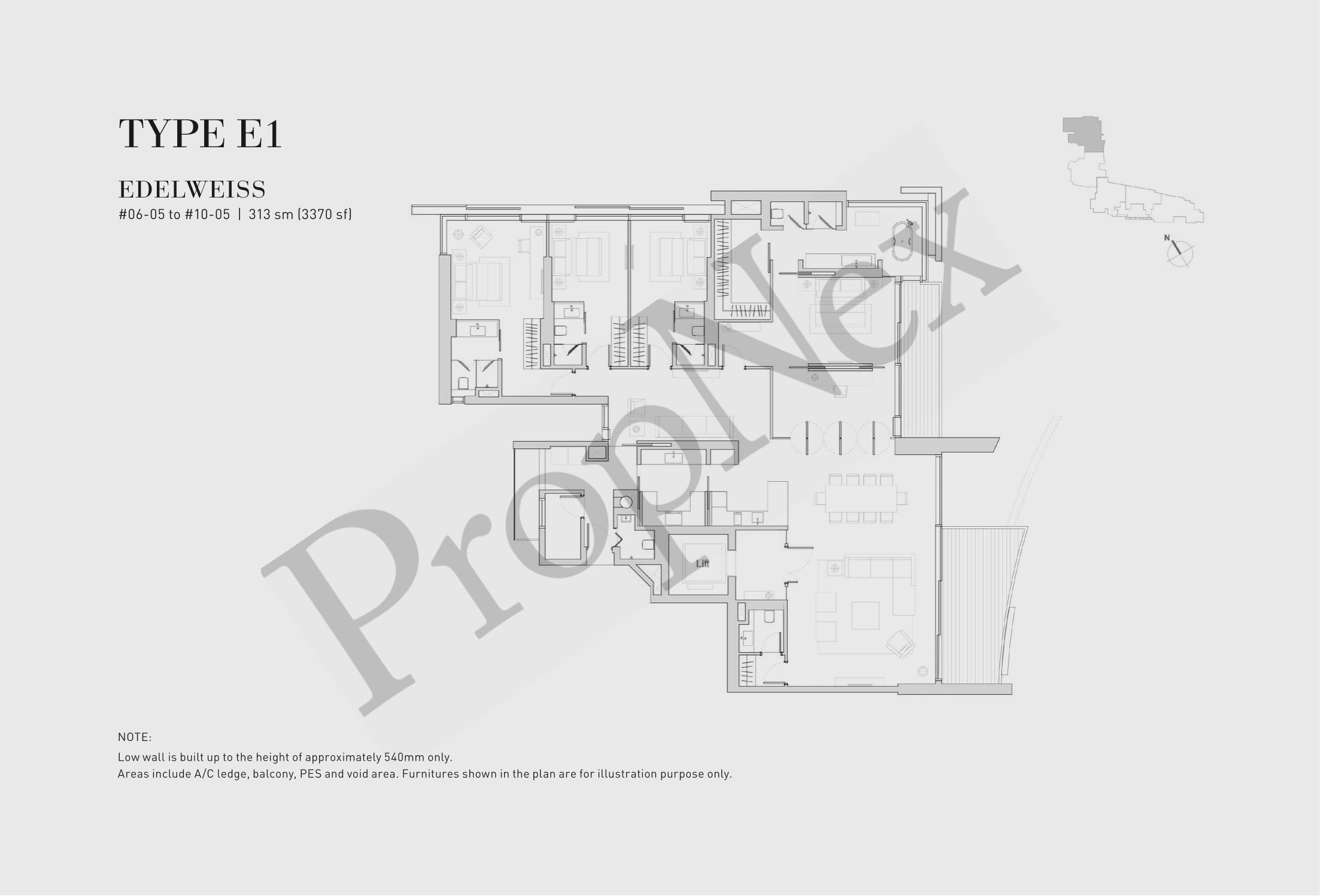 Eden Residences Capitol – 4-BEDROOM E1