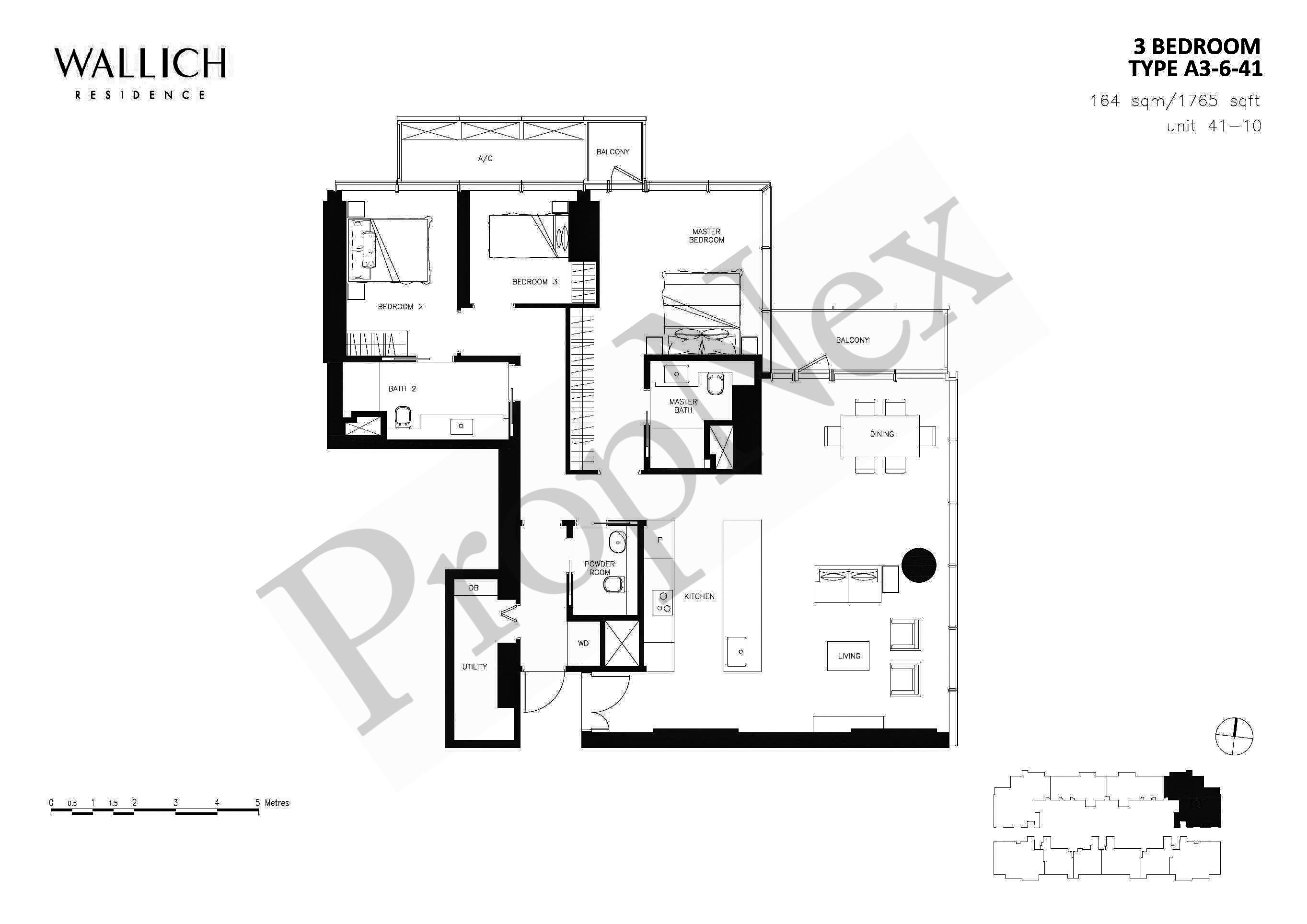 Wallich Residence – 3 BEDROOM A3-6-41