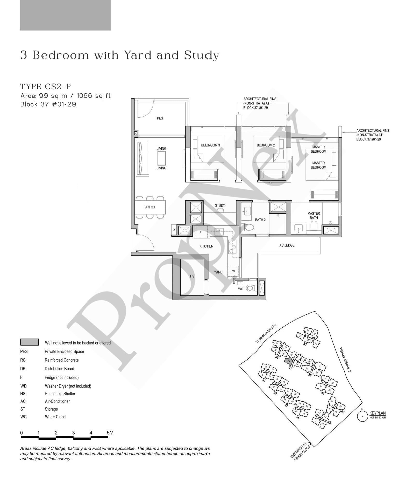 North Gaia – 3 BEDROOM+YARD+STUDY CS2-P