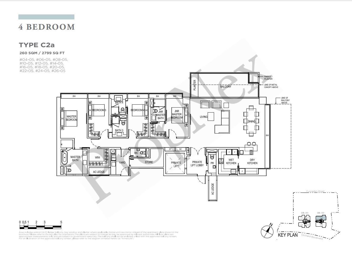 4 Bedroom C2a floor plan