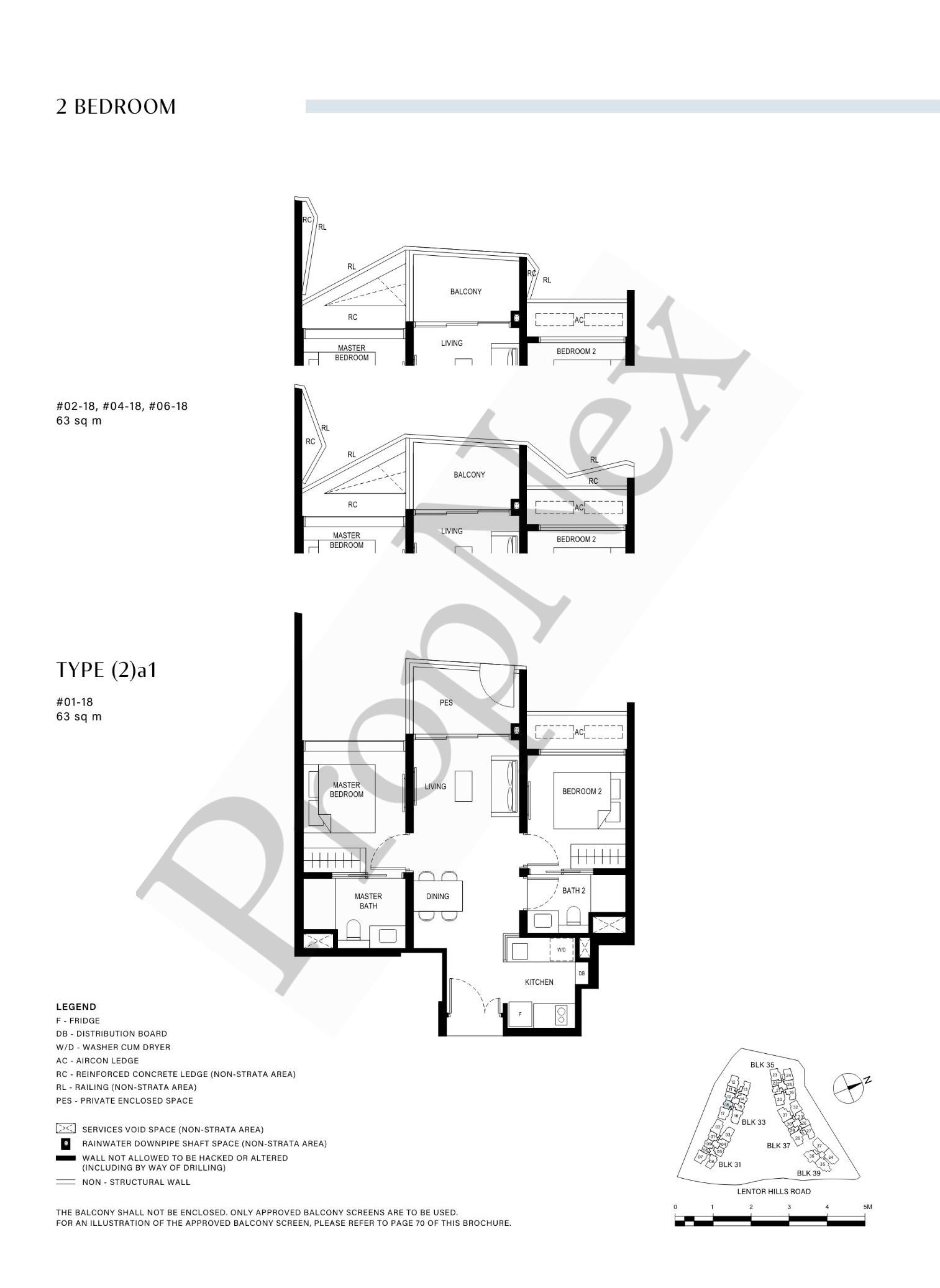 2 Bedroom (2)a1 floor plan