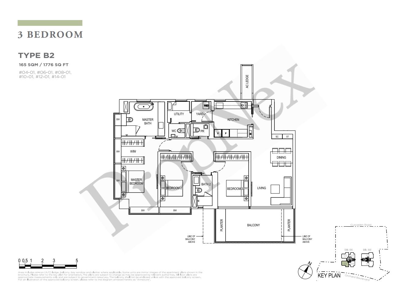 3 Bedroom B2 floor plan