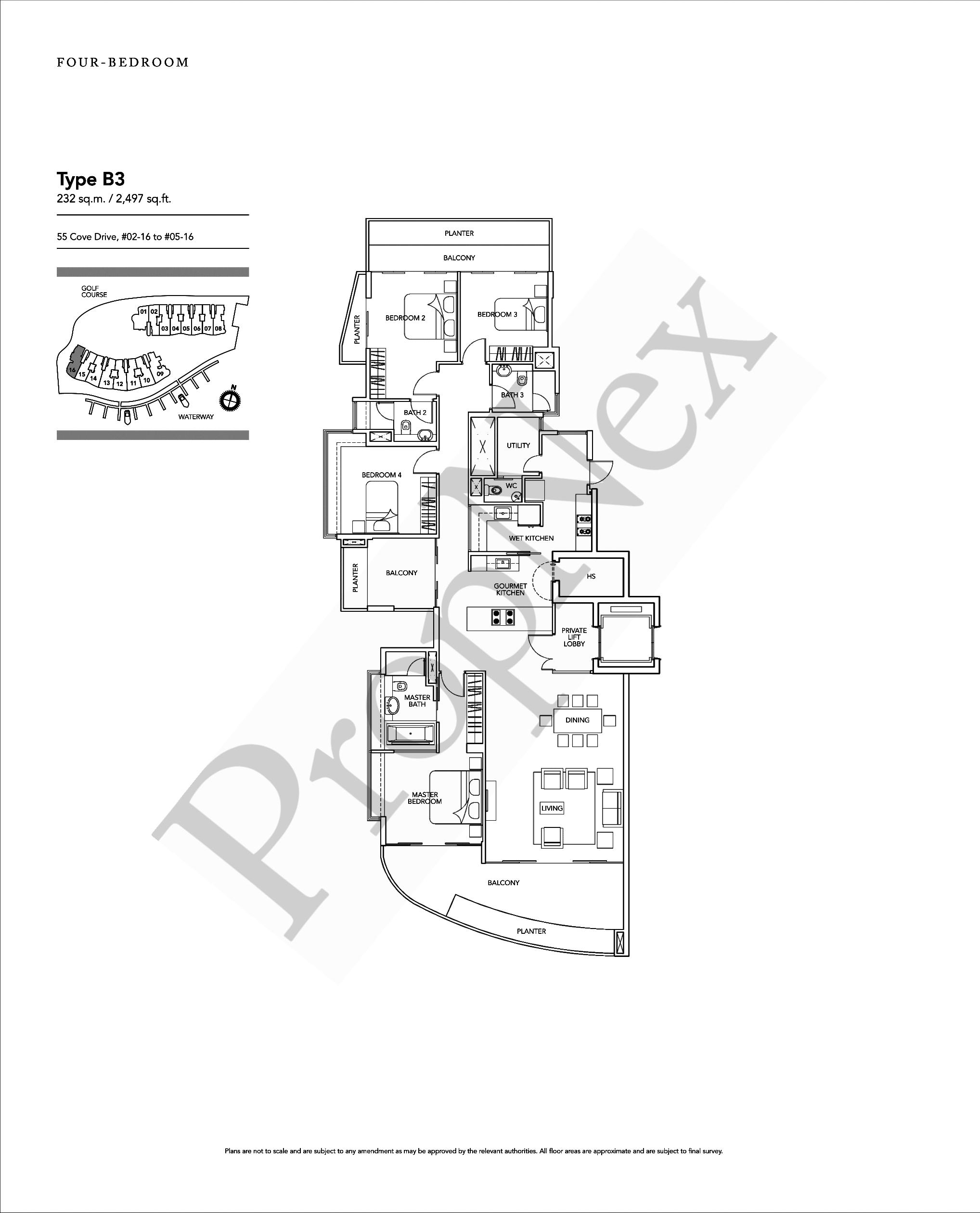 Turquoise – 4 Bedroom B3