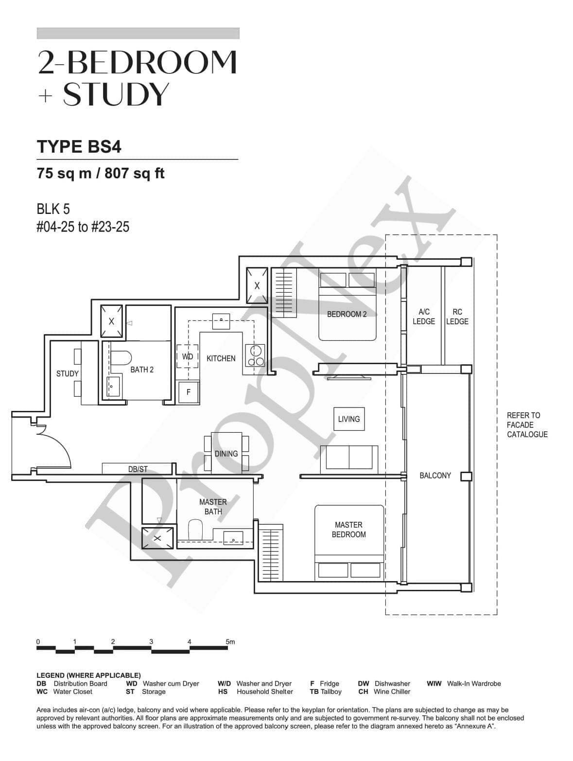 CanningHill Piers – 2-BEDROOM + STUDY BS4