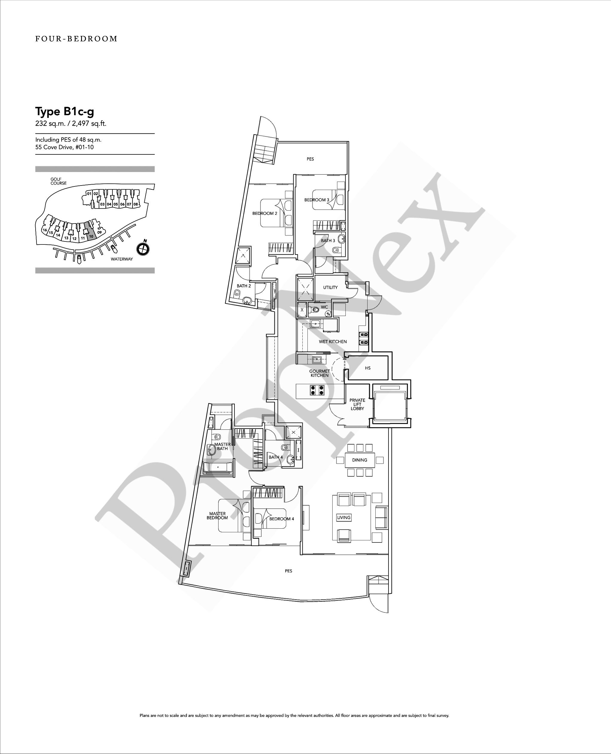 Turquoise – 4 Bedroom B1c-g