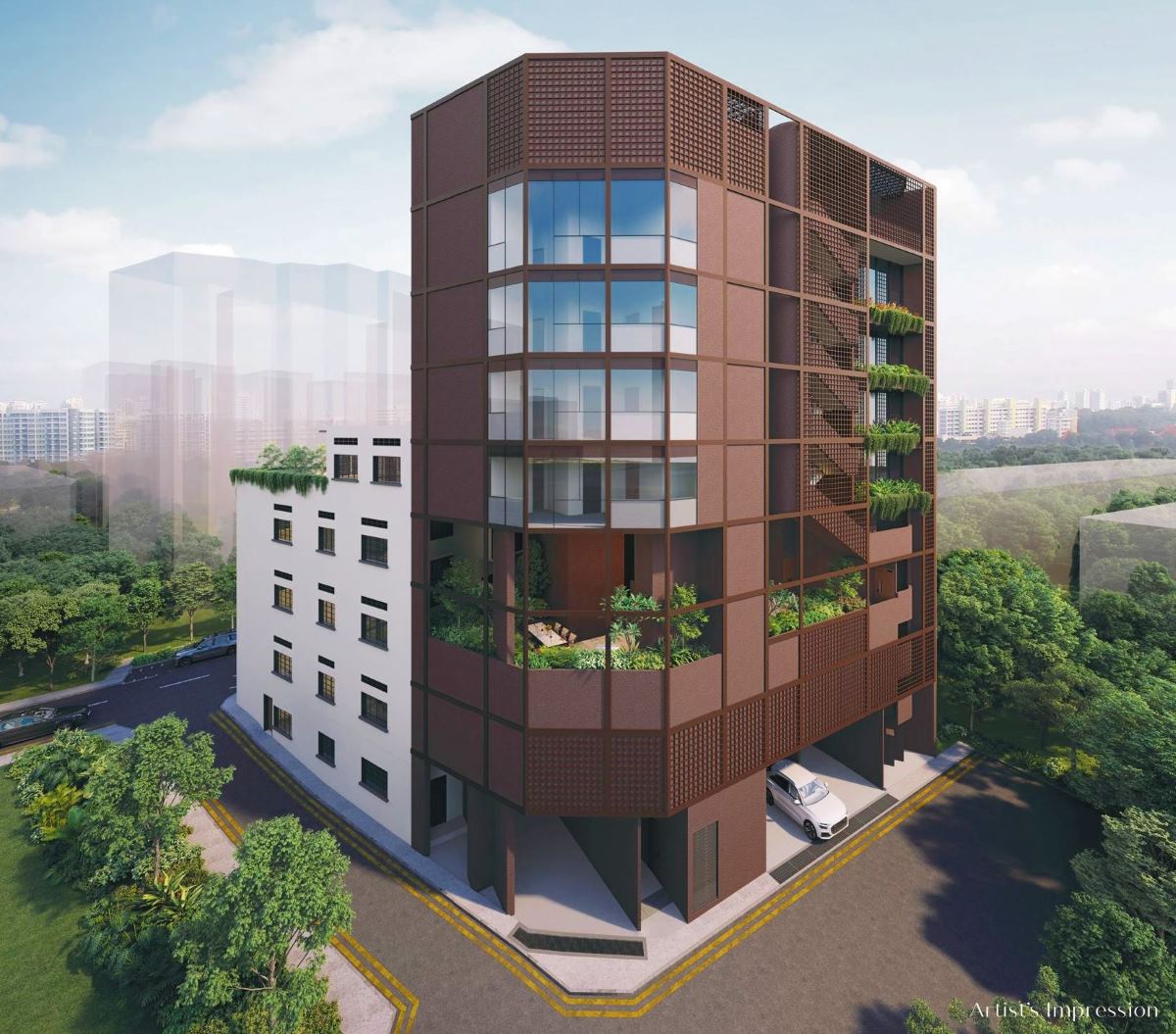 Duet @ Emily exterior illustration