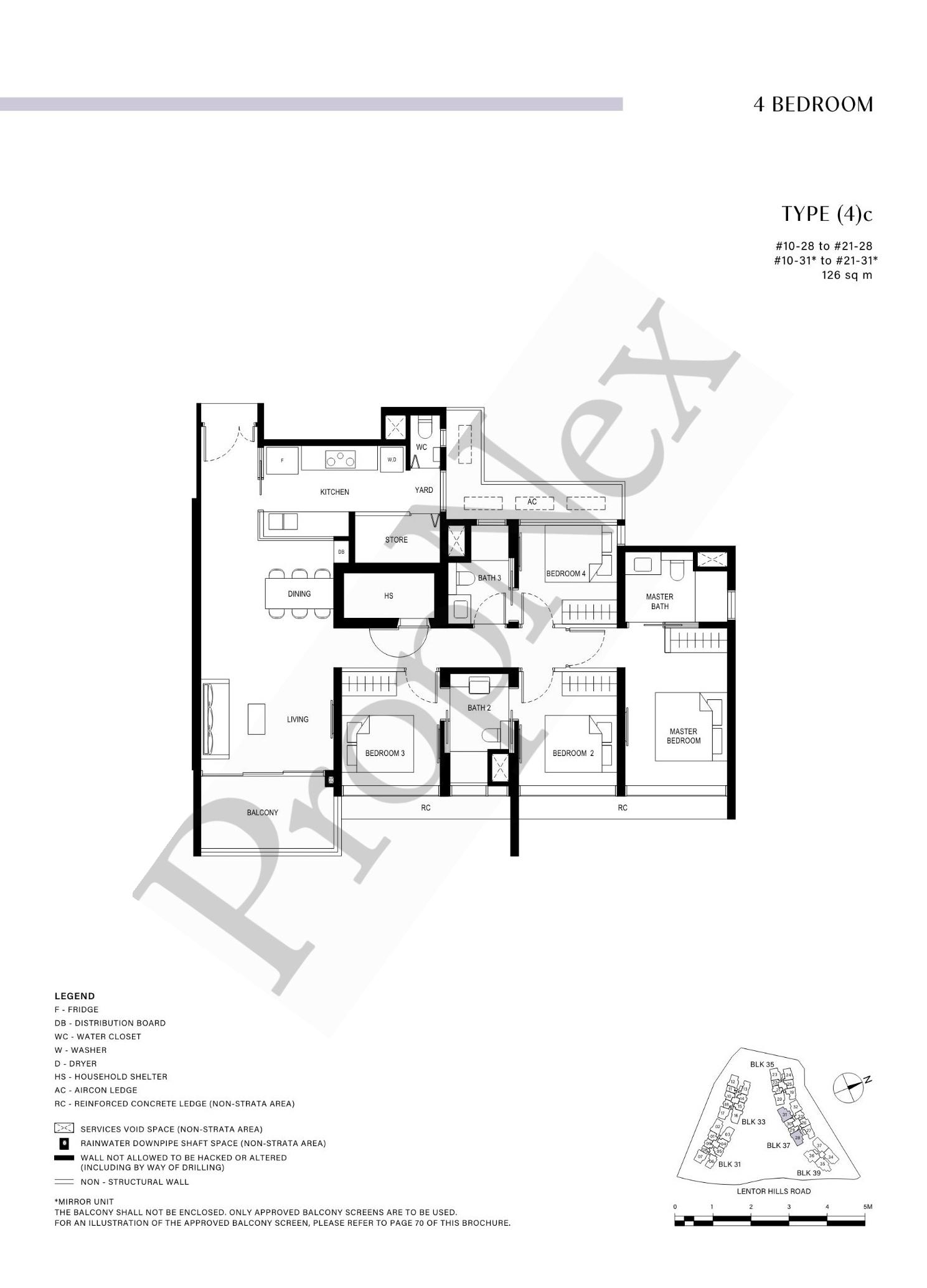 4 Bedroom (4)c floor plan