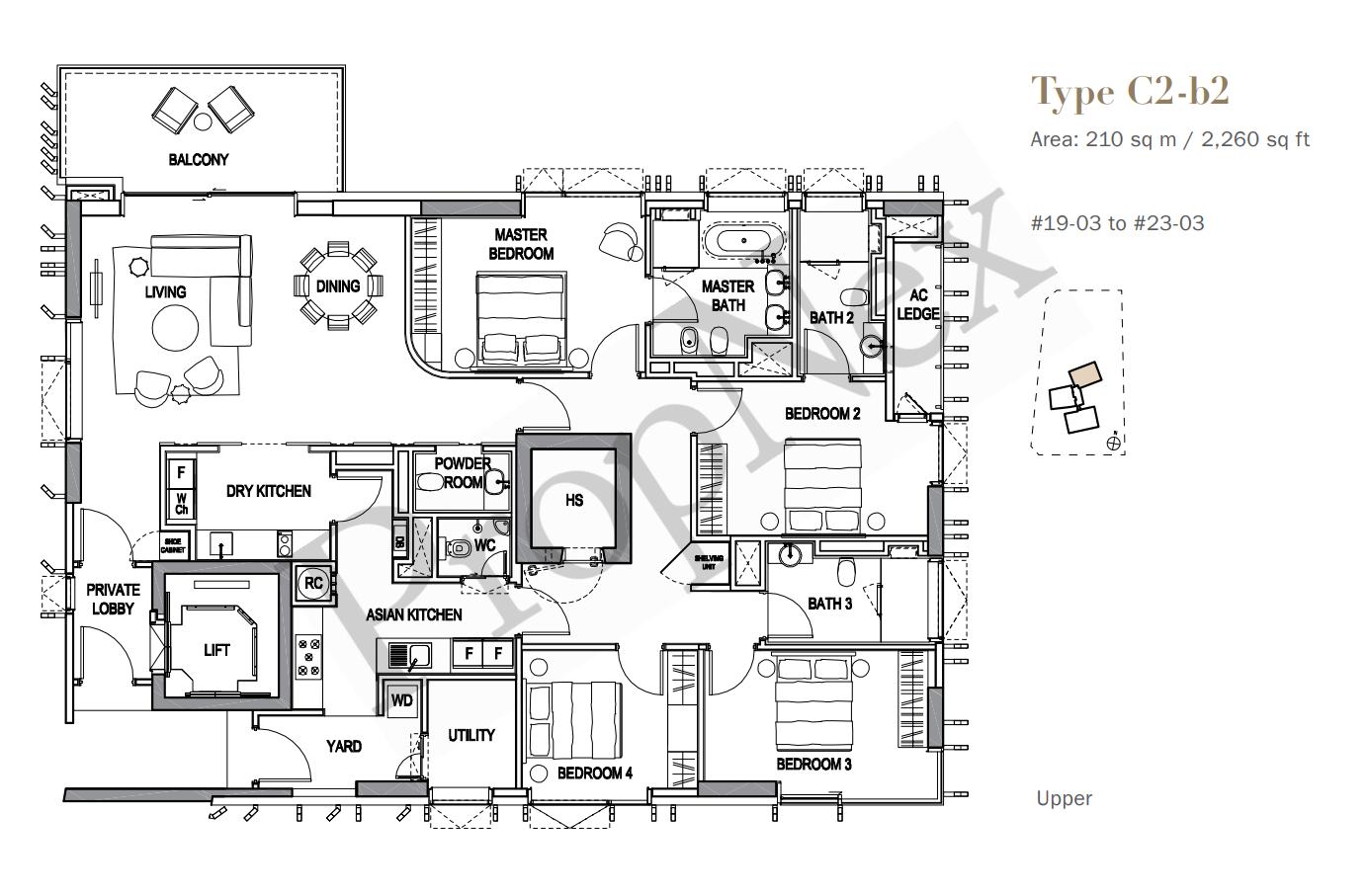 4-BEDROOM C2-b2 floor plan