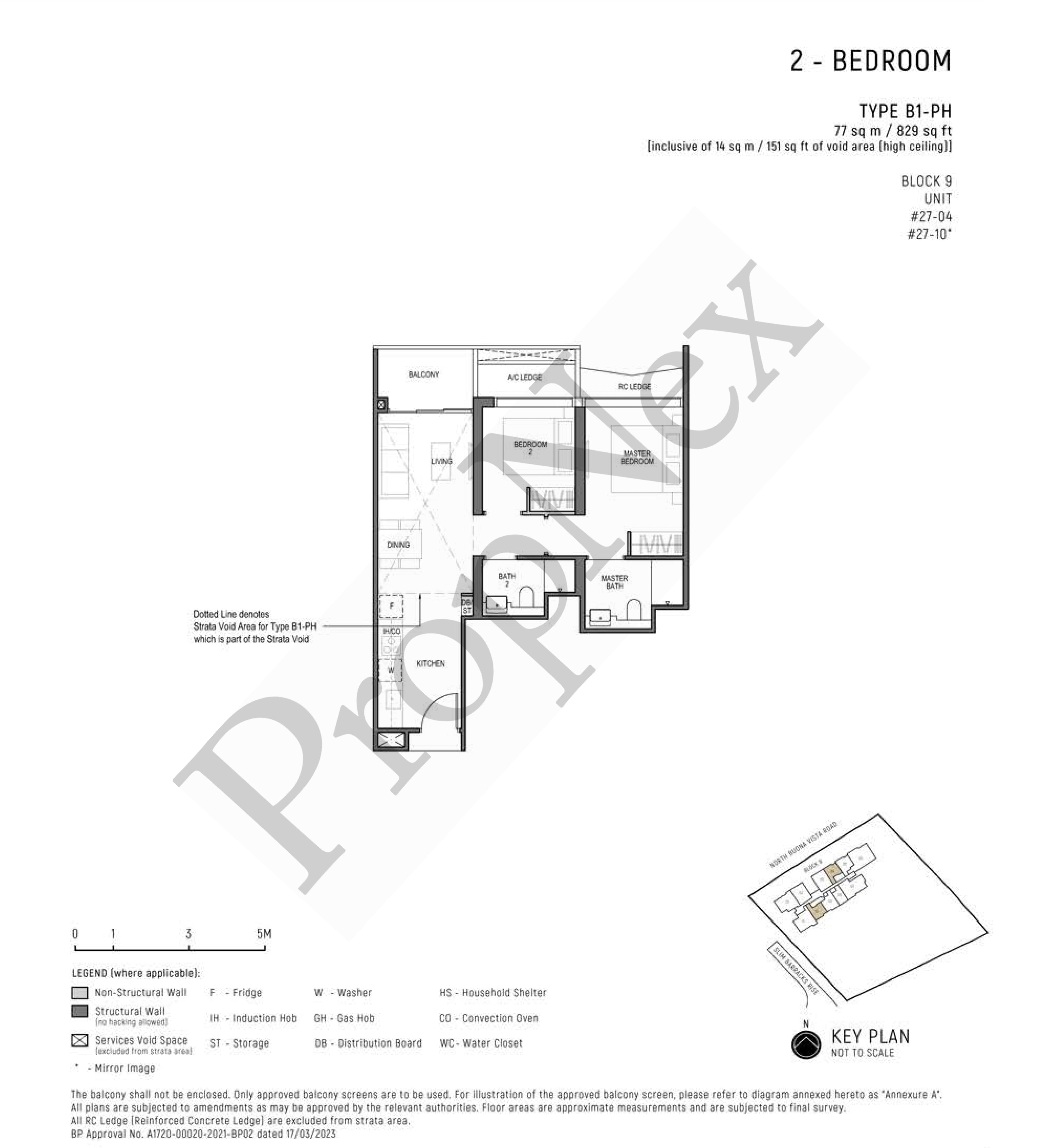 Blossoms By The Park – 2 Bedroom B1-PH