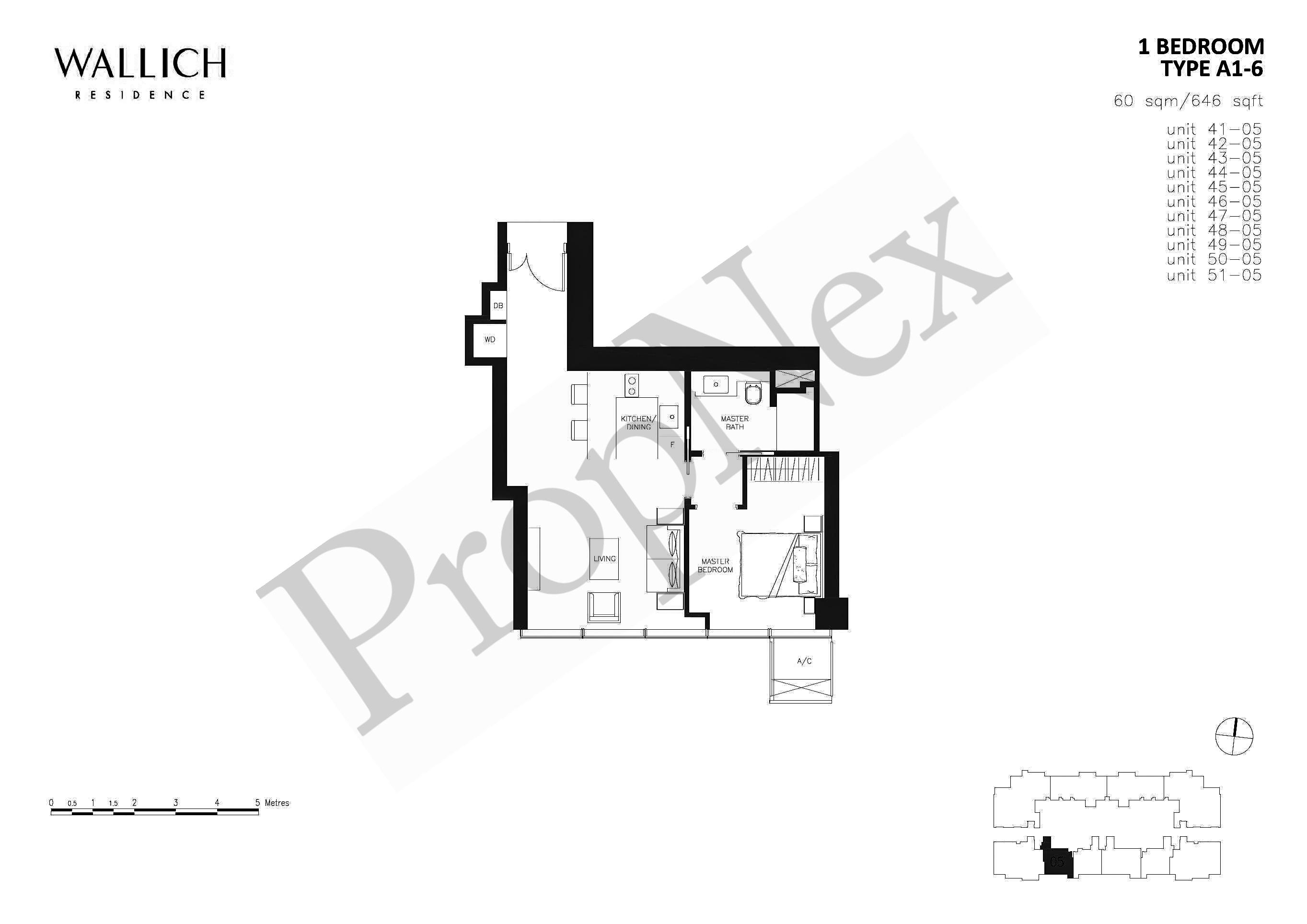 Wallich Residence – 1 BEDROOM A1-6