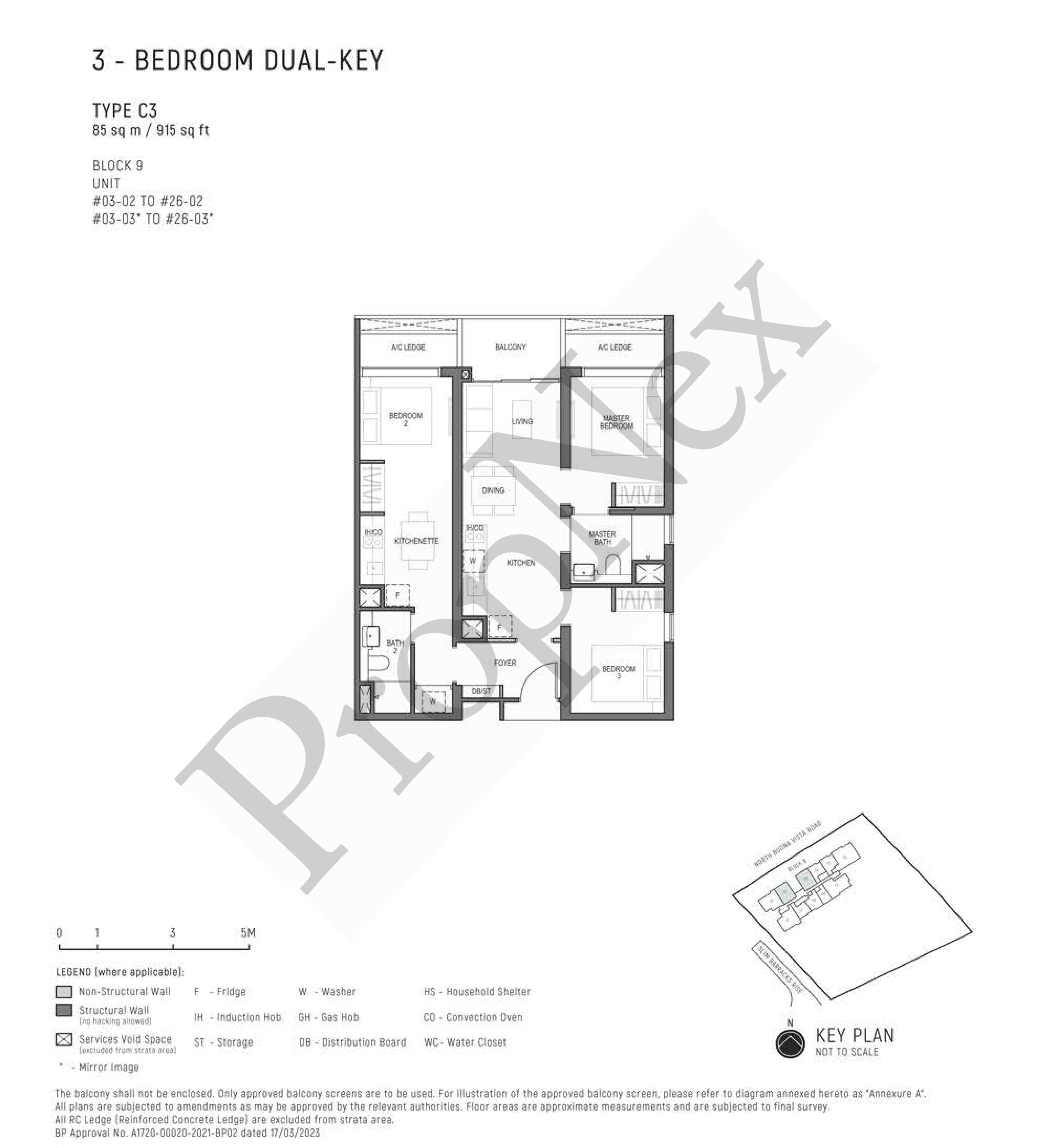 Blossoms By The Park – 3 Bedroom Dual Key C3