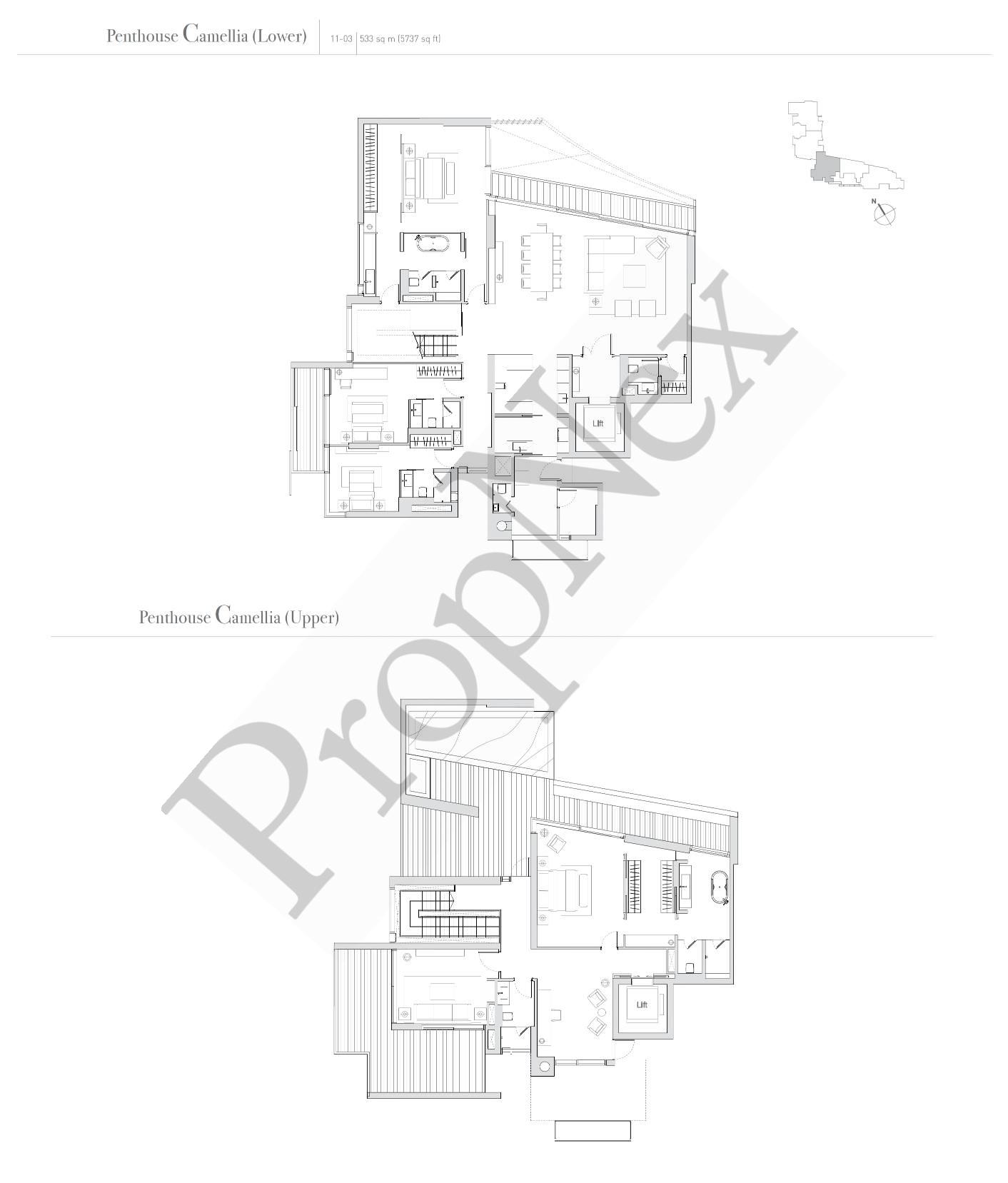 Eden Residences Capitol – 4-BEDROOM + Penthouse,With Study PHC