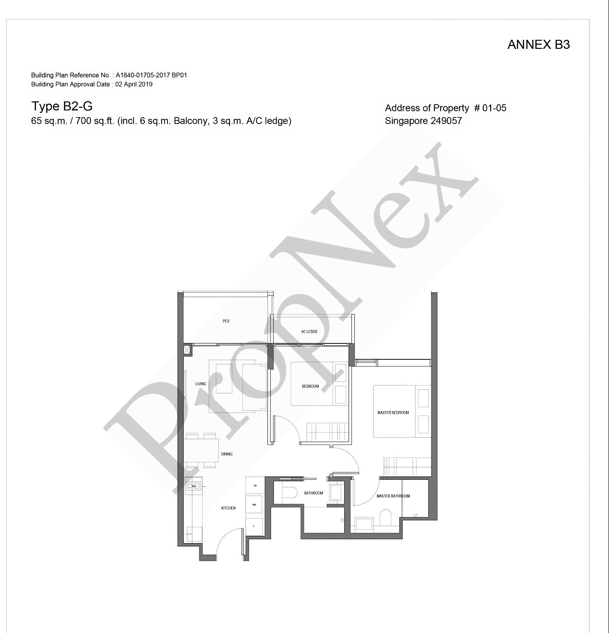 Jervois Privé – 2BR B2-G