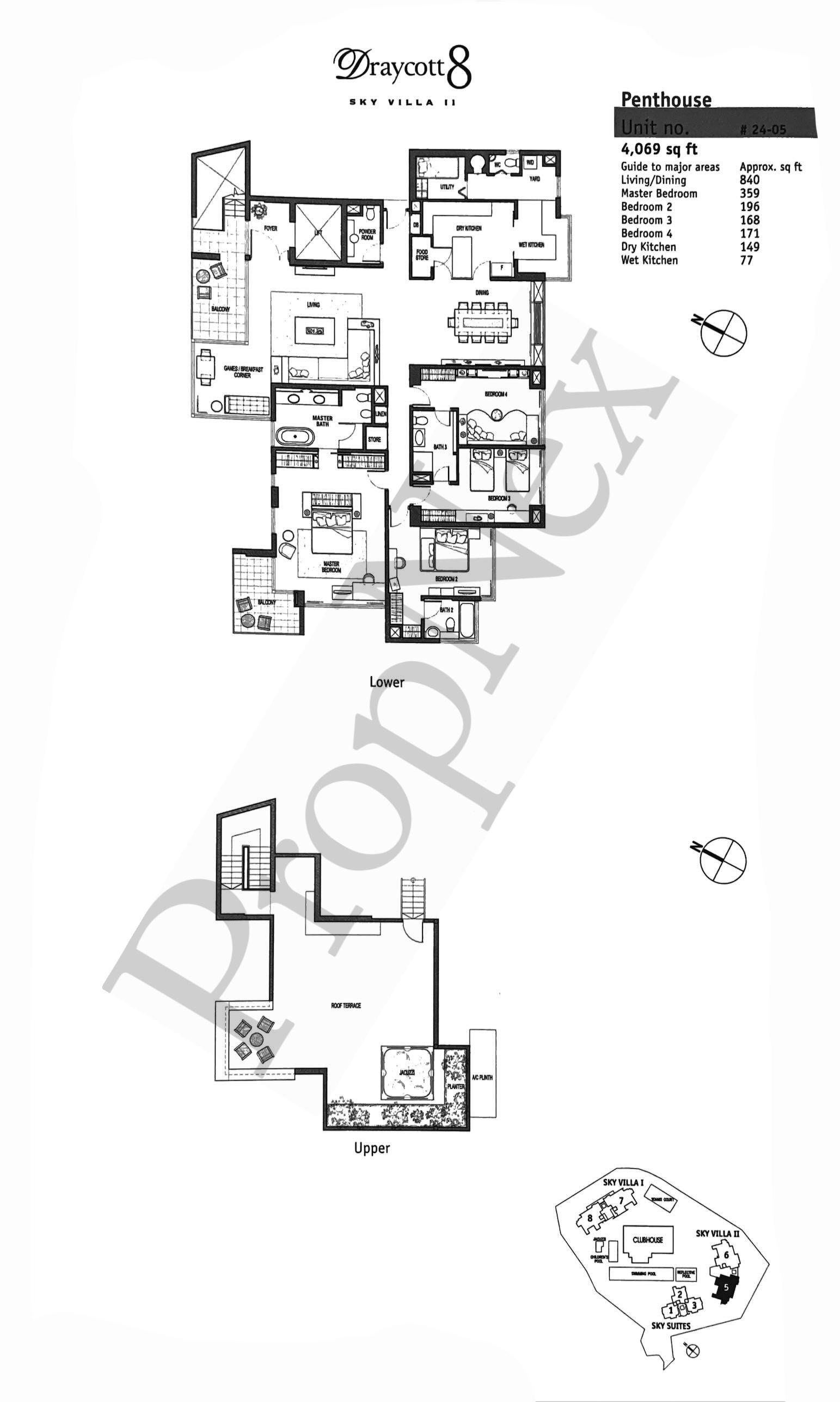 Draycott 8 – 4-BEDROOM + Penthouse #24-05