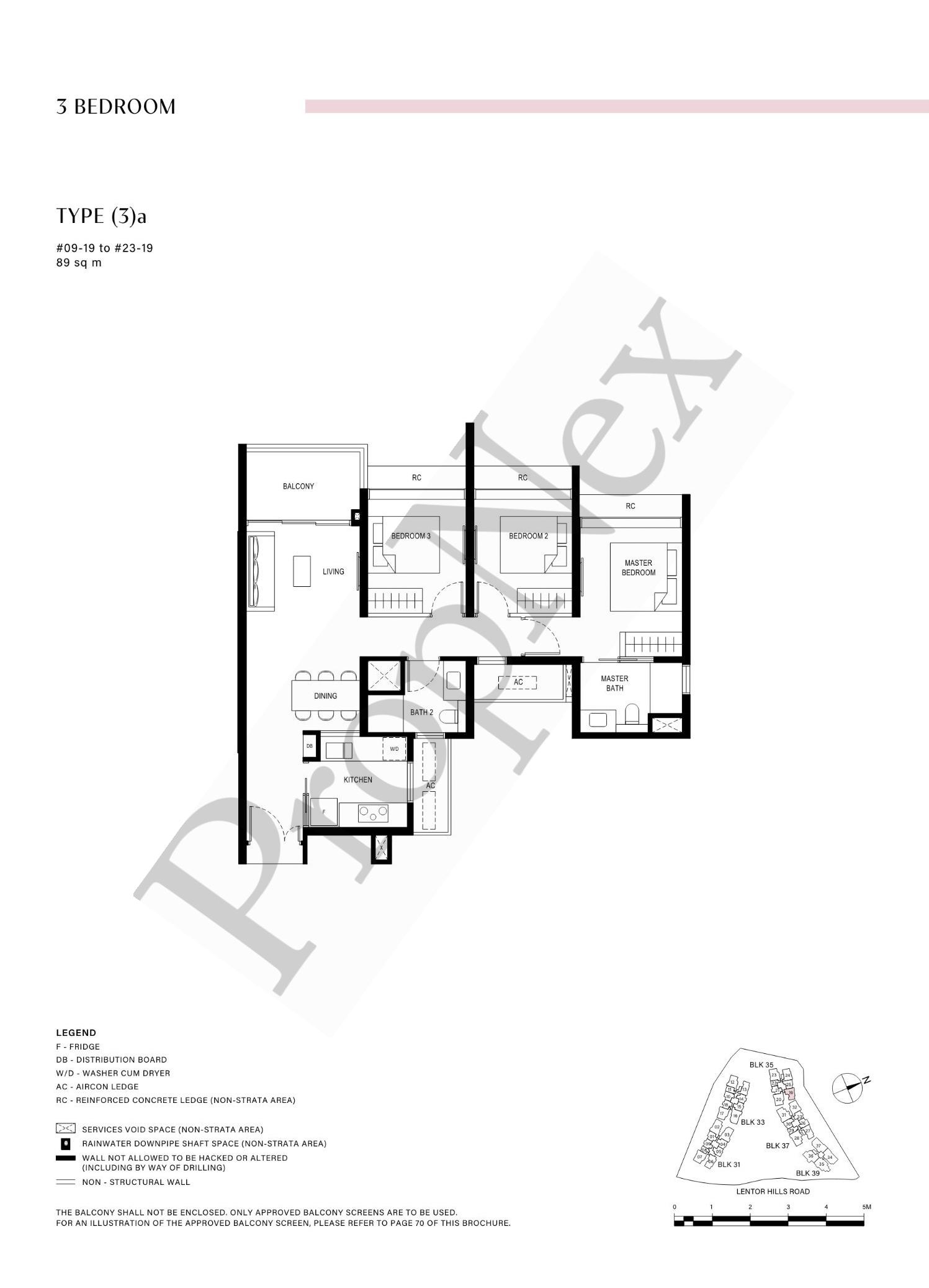 3 Bedroom (3)a floor plan