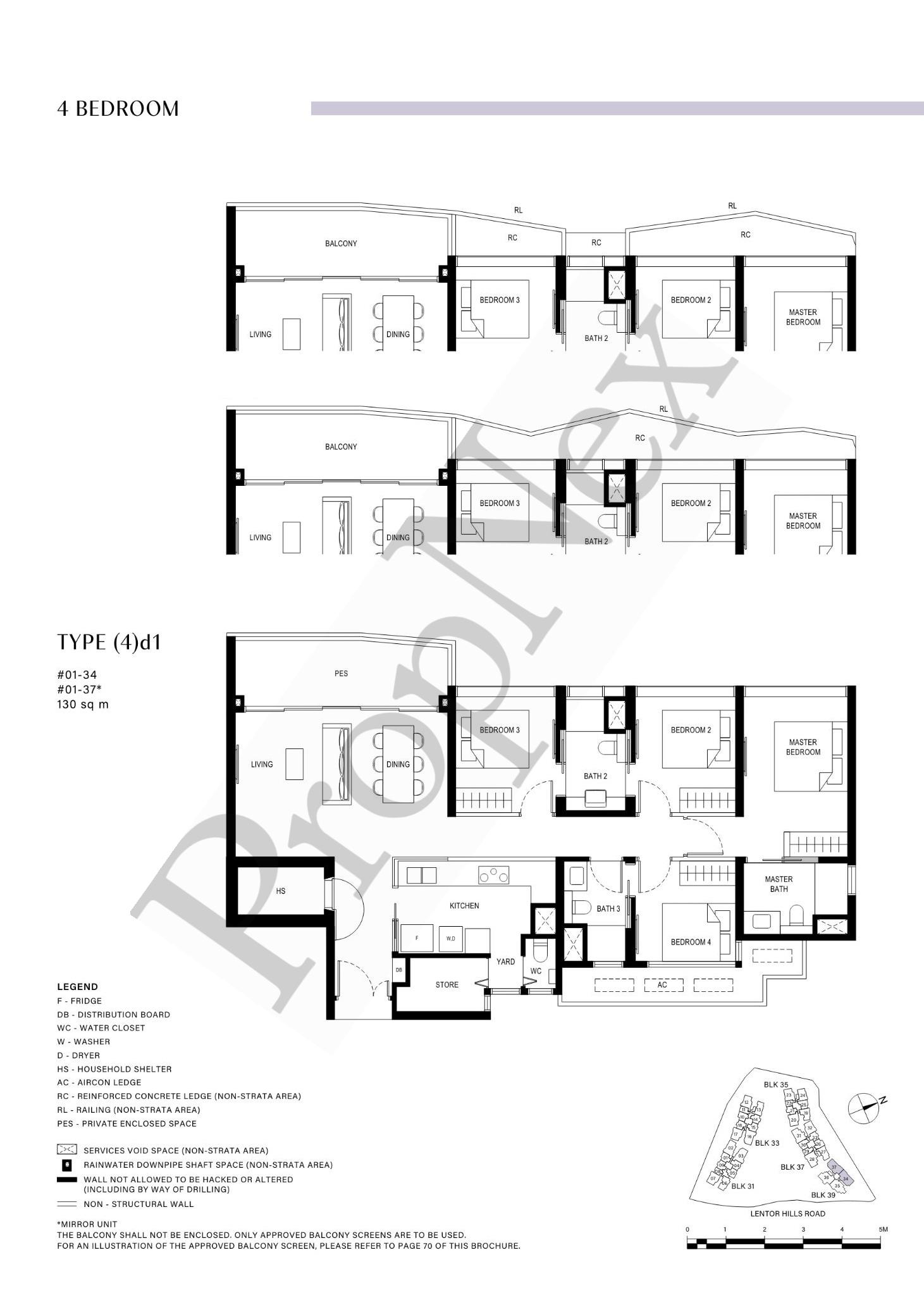 4 Bedroom (4)d1 floor plan