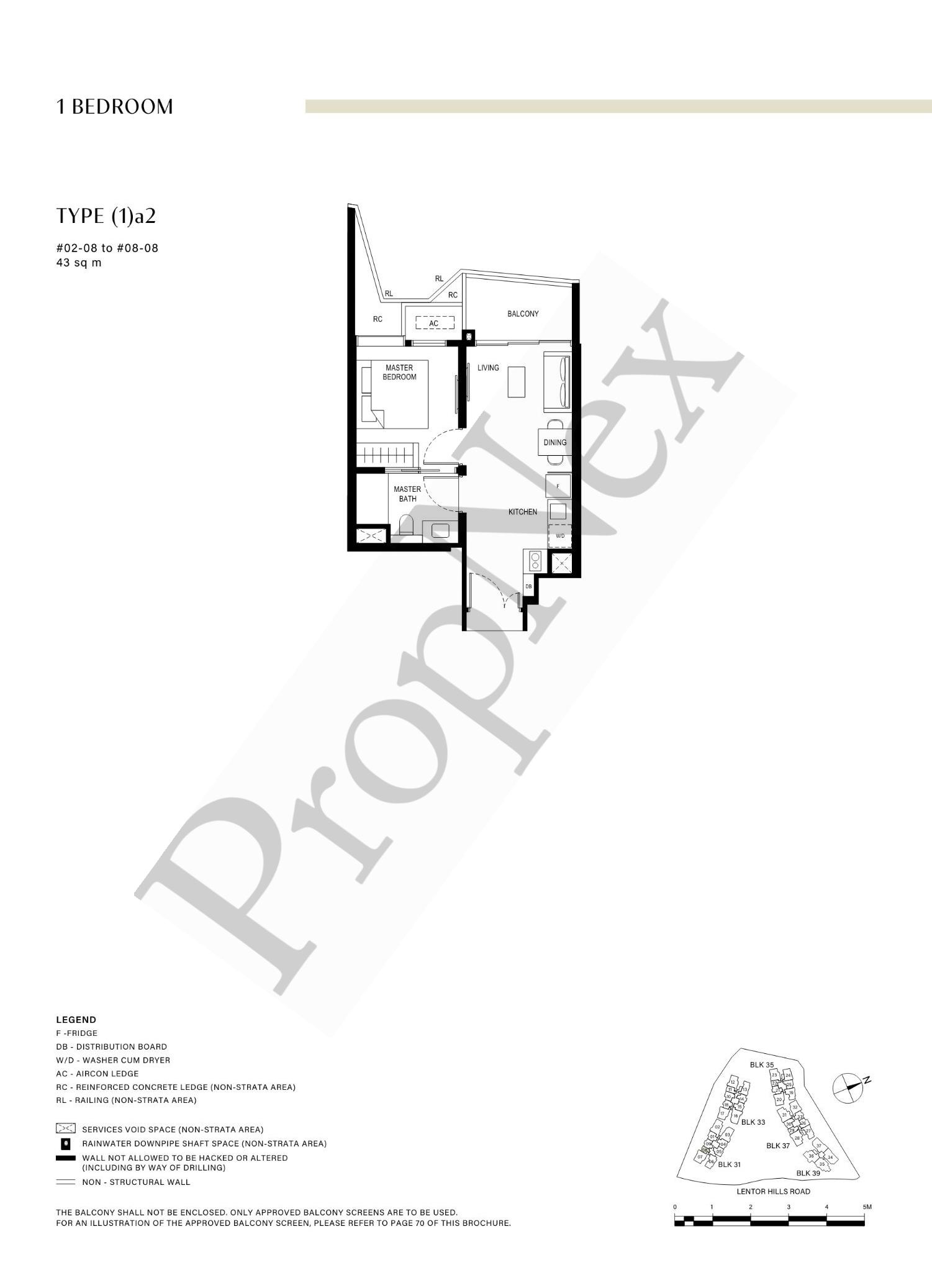 1 Bedroom (1)a2 floor plan