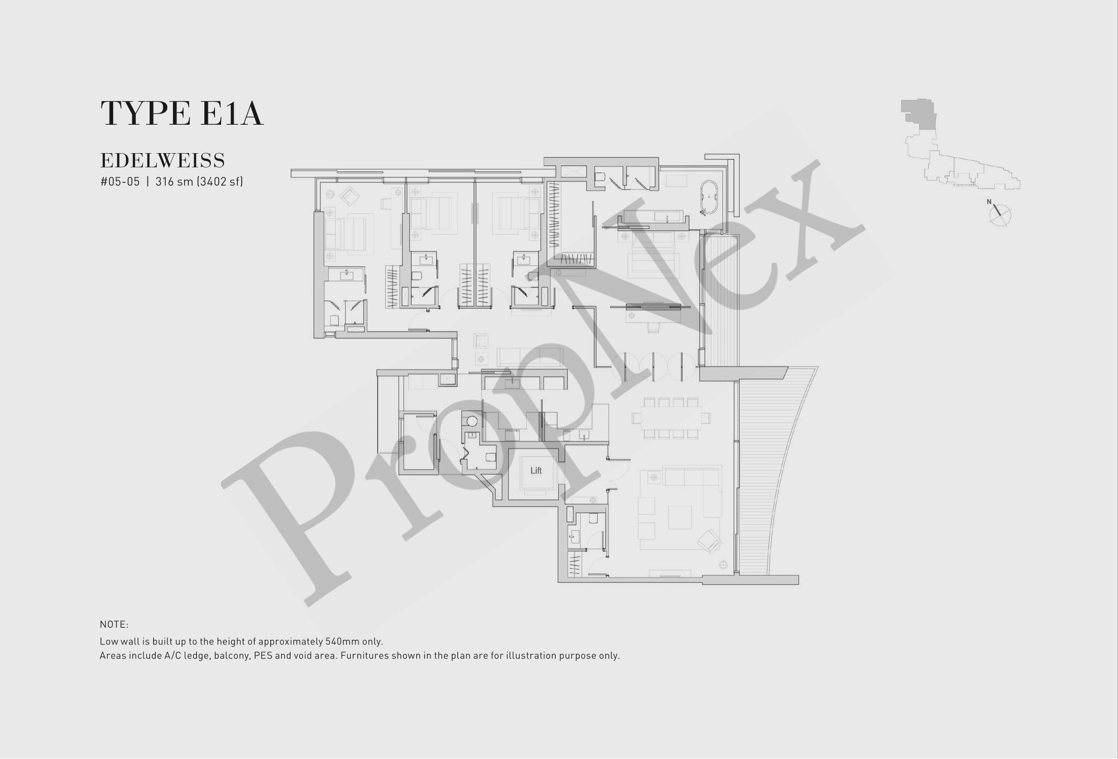 Eden Residences Capitol – 4-BEDROOM E1A