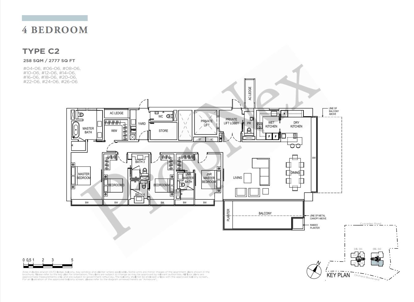 4 Bedroom C2 floor plan
