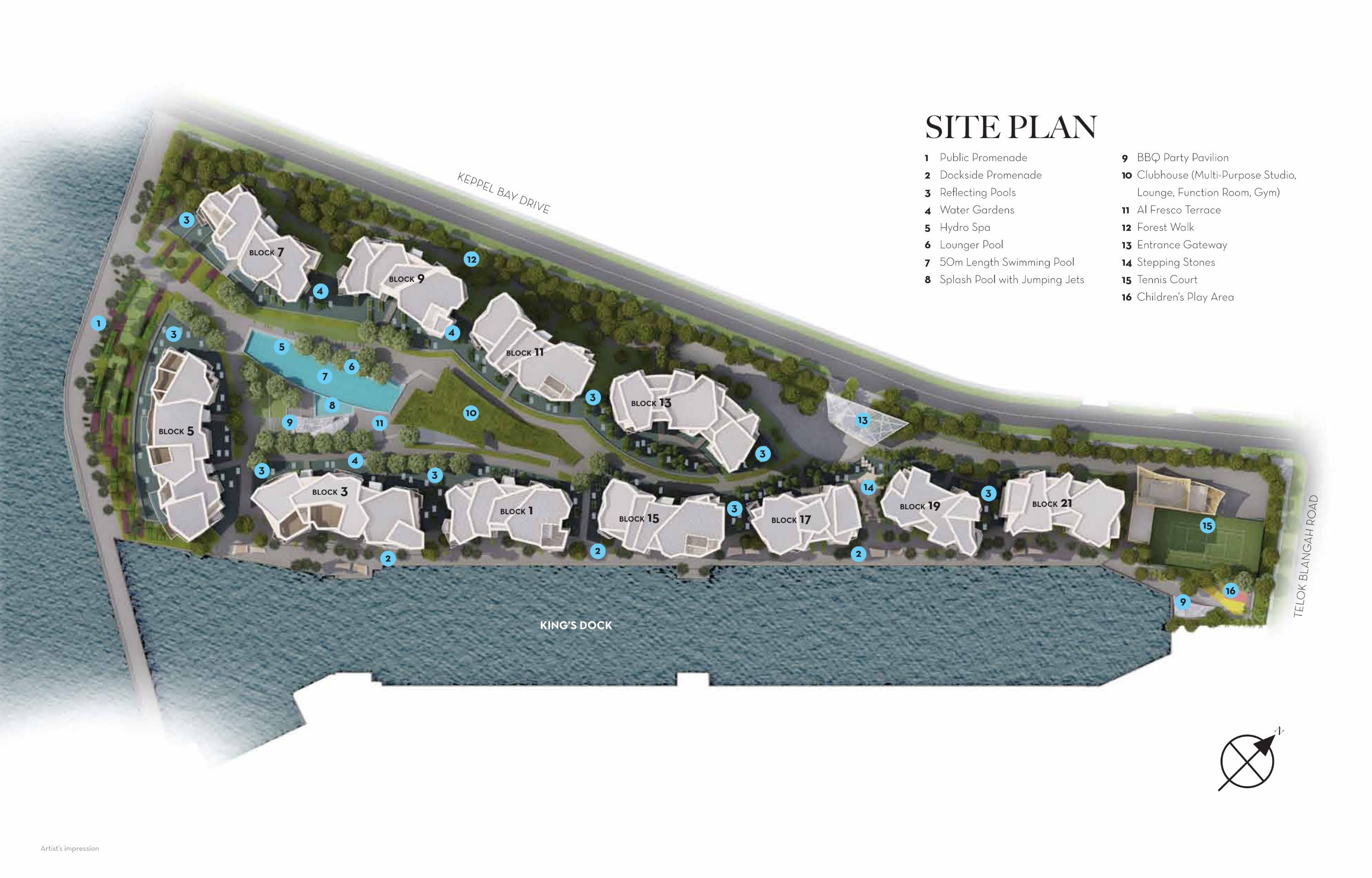 Corals at Keppel Bay site plan