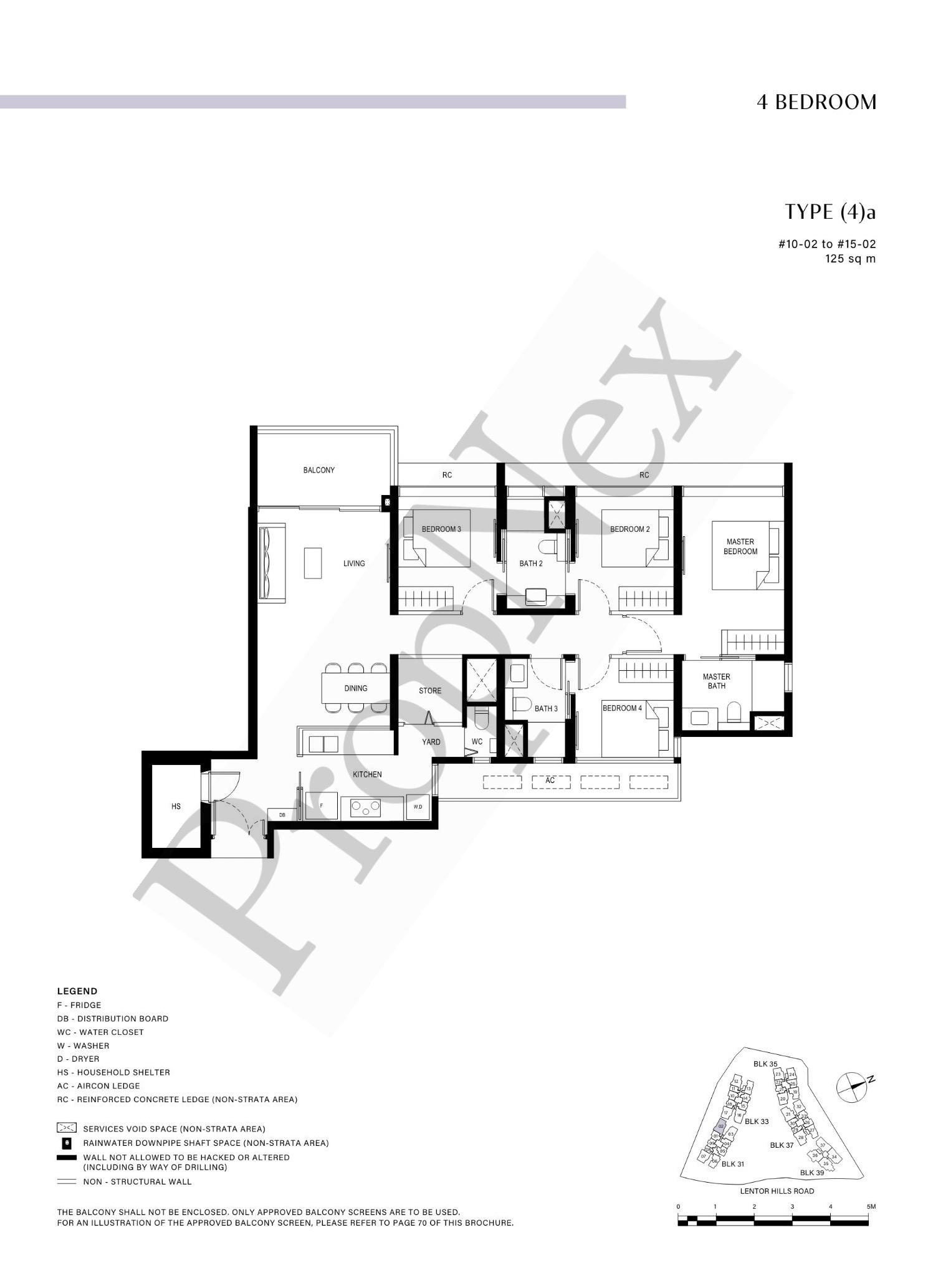 4 Bedroom (4)a floor plan