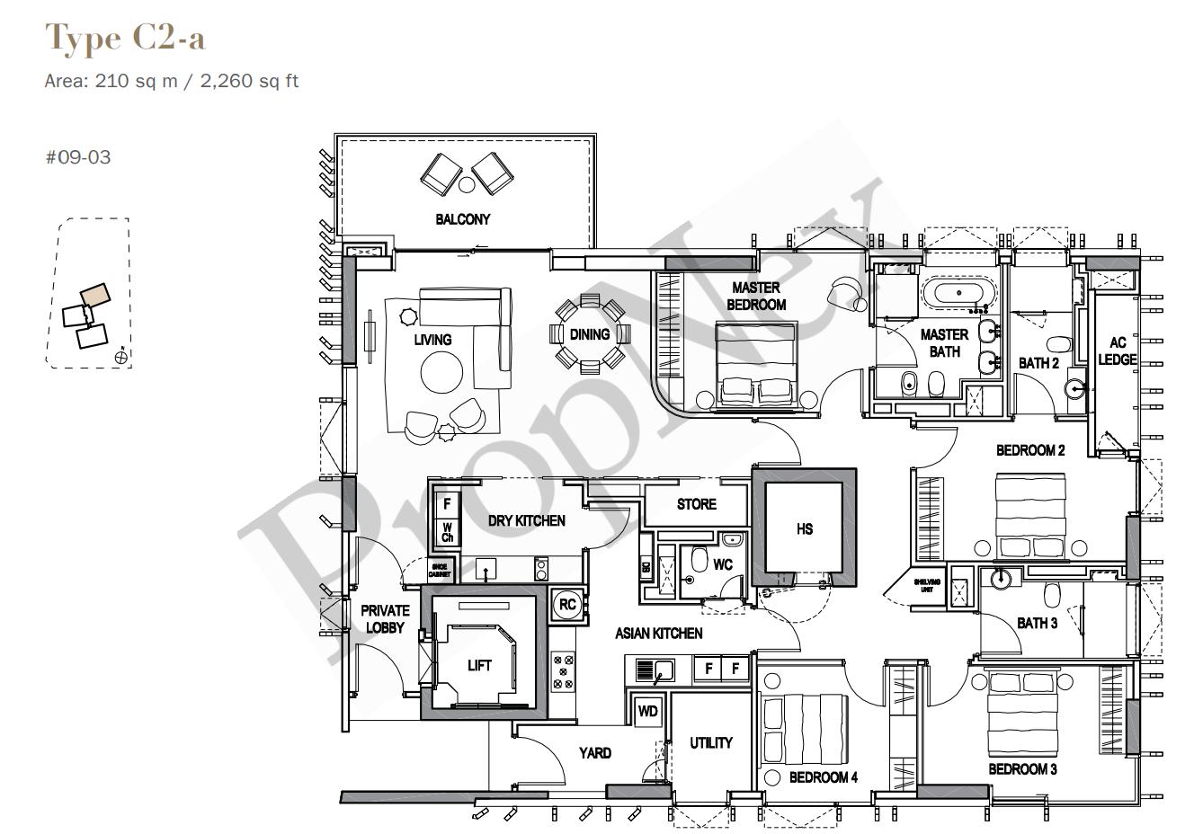 4-BEDROOM C2-a floor plan