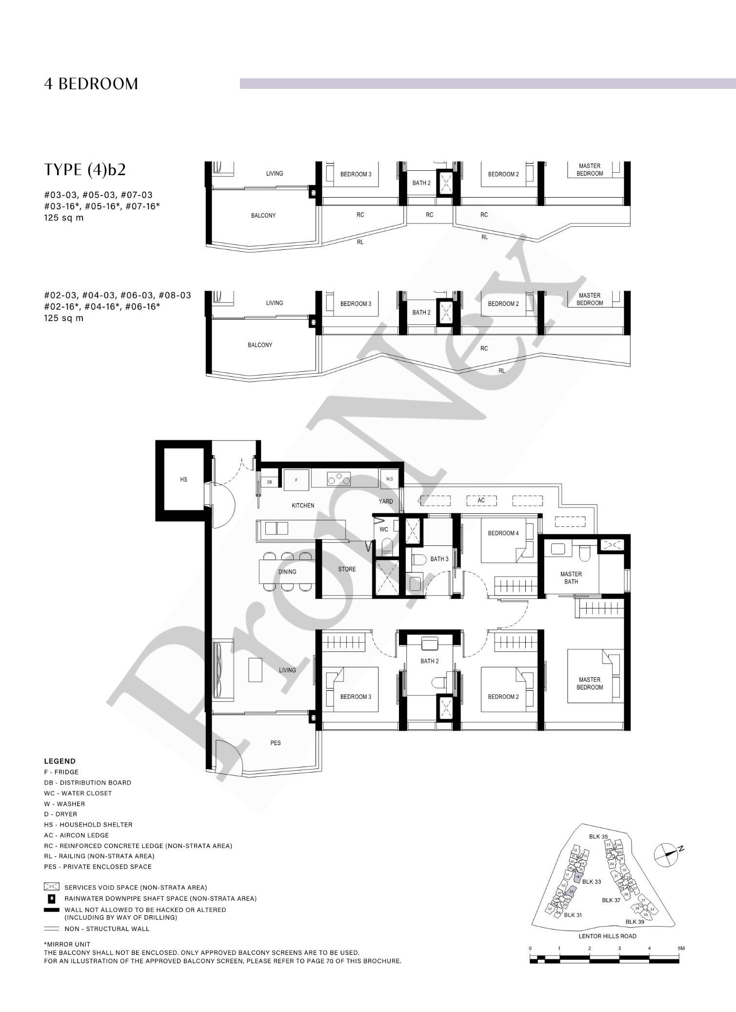 4 Bedroom (4)b2 floor plan